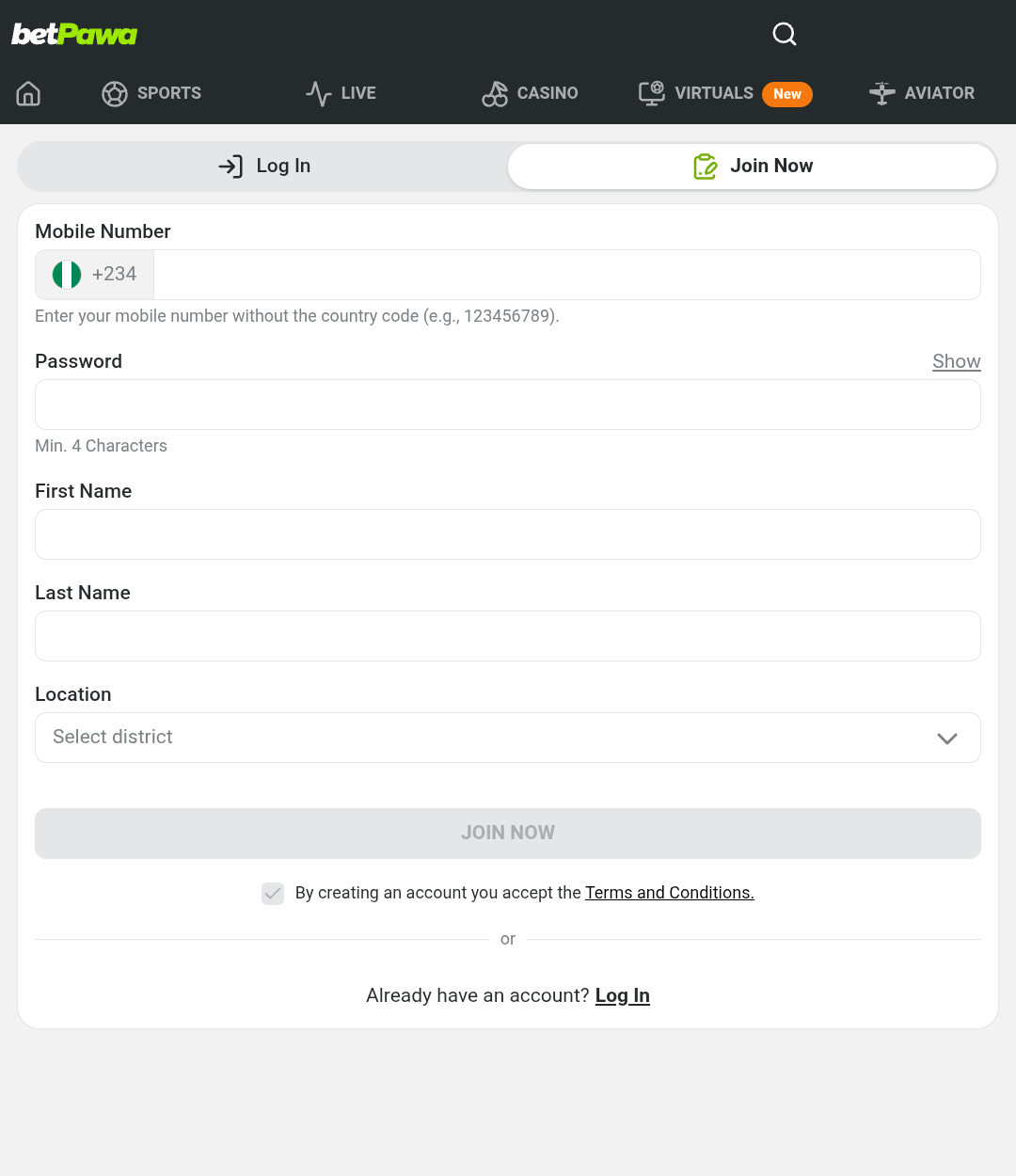 Seamless registration on your phone is your first step to win