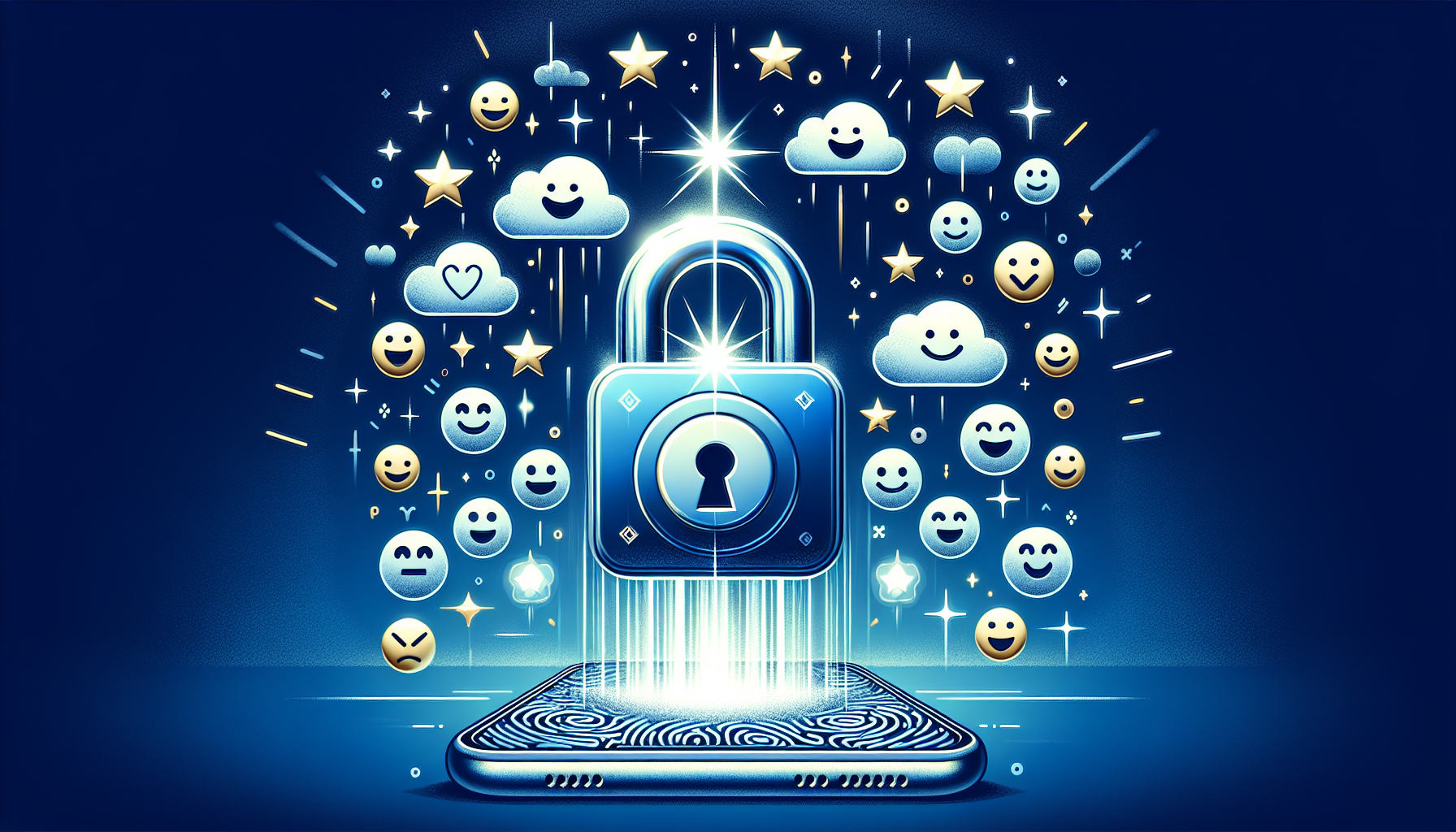 Illustration of a lock symbol and positive feedback from all the users of the Melbet app