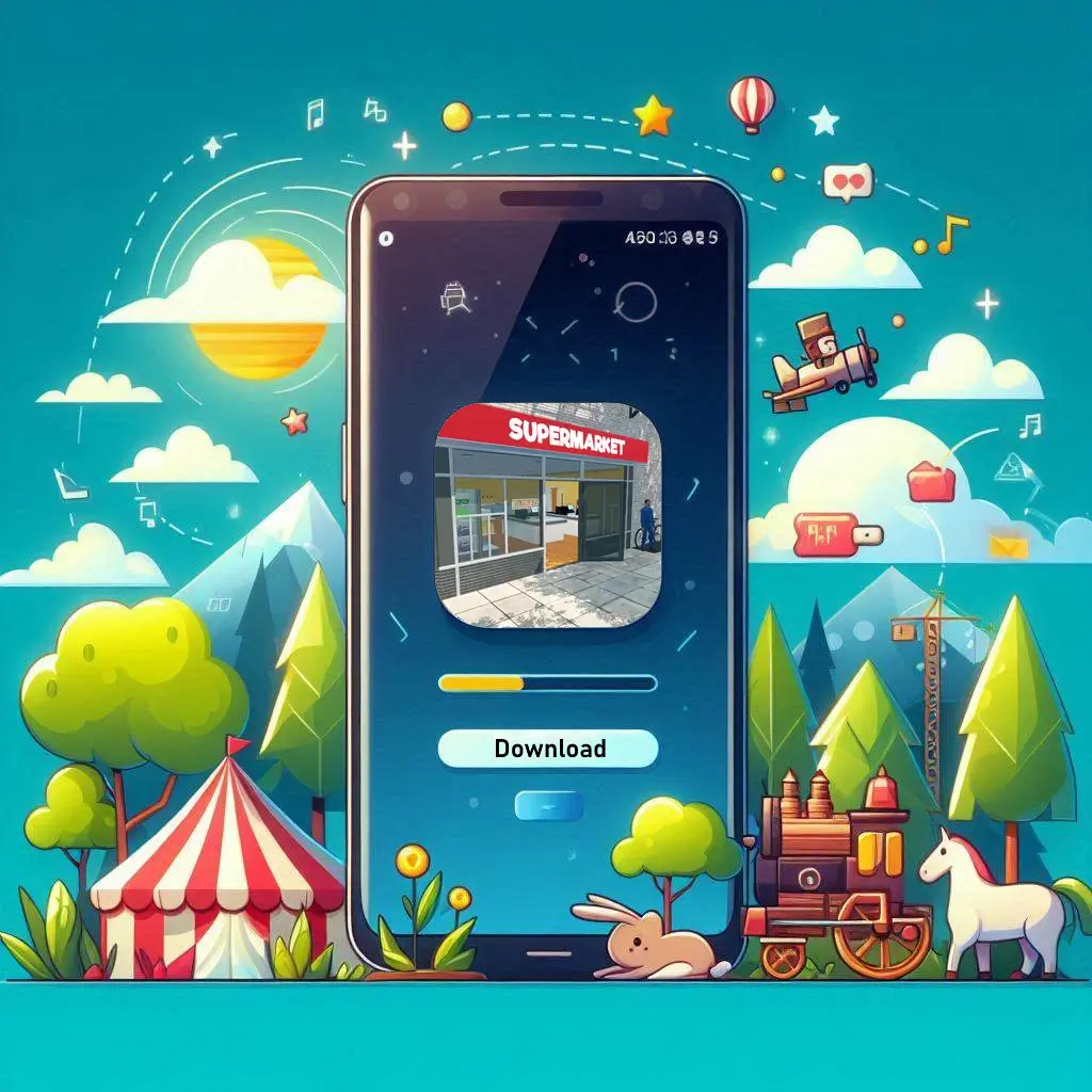 Download Supermarket Simulator for free and manage your own supermarket