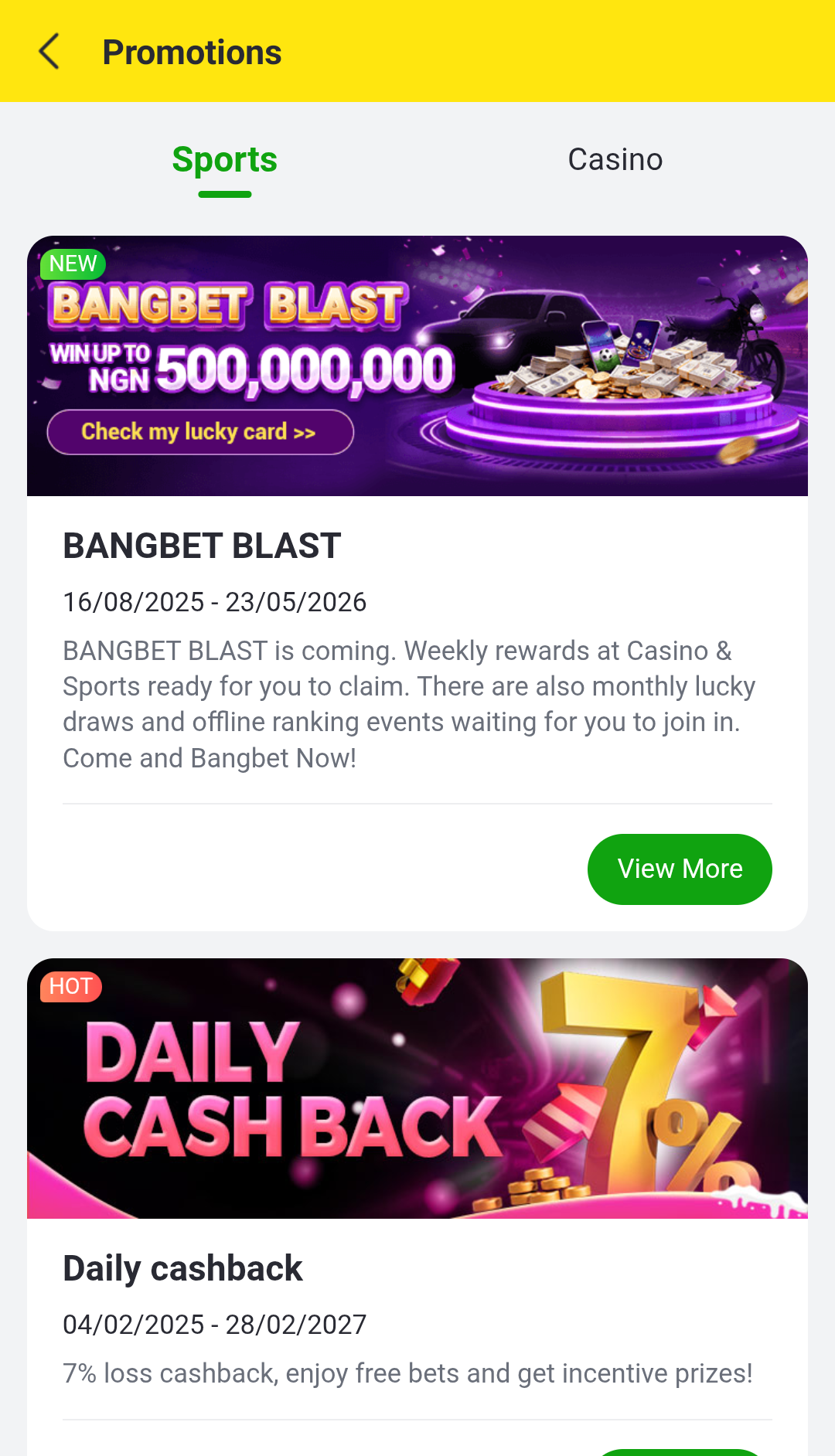 Lots of free bet and other promotions available for the new and existing users