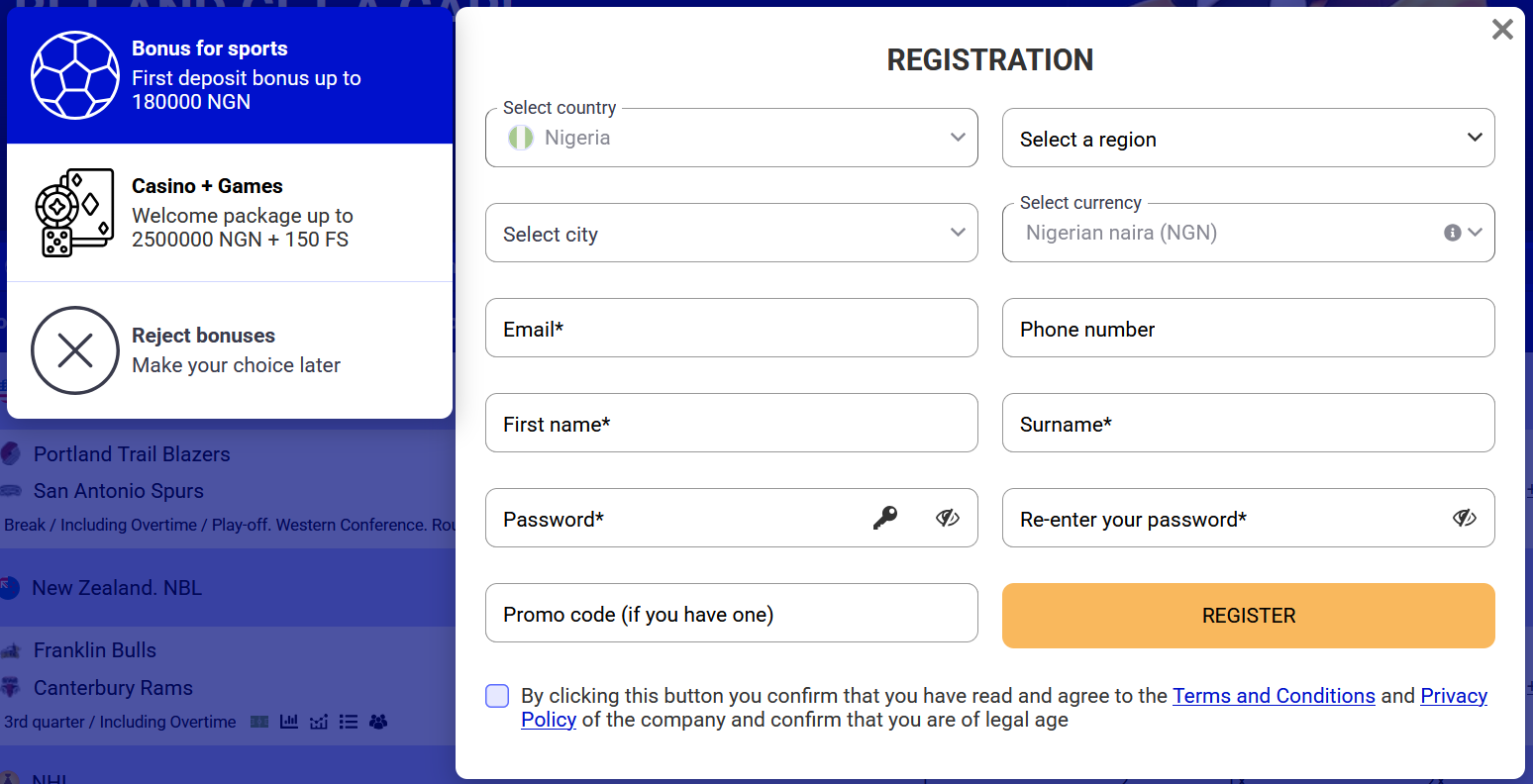 Make sure you uploaded a valid ID in your account to access wagering online