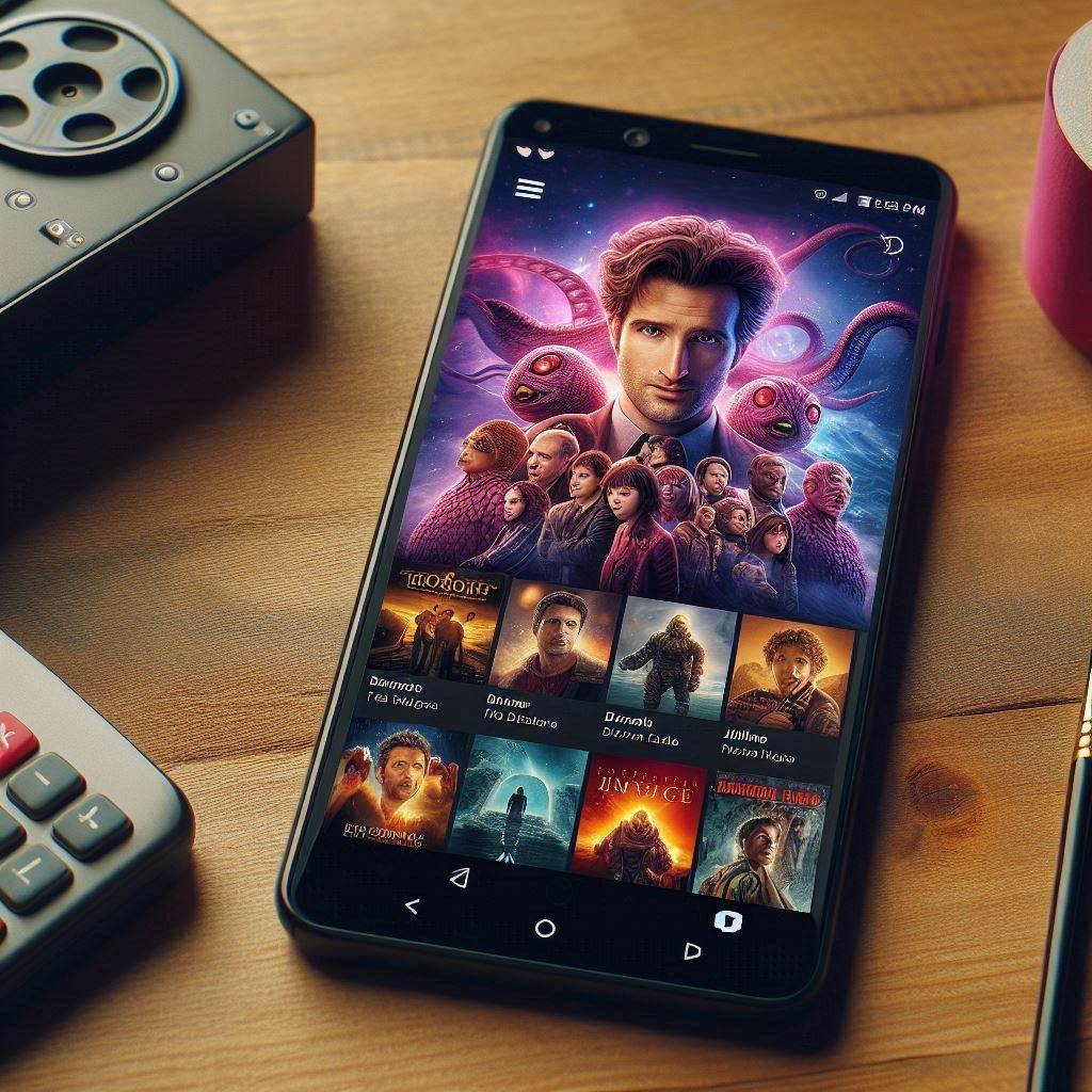 Application Filmoflix Apk sur un smartphone
