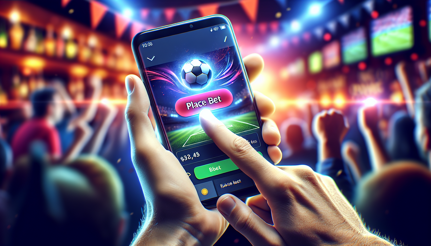 Illustration of sports betting on the BetParx application