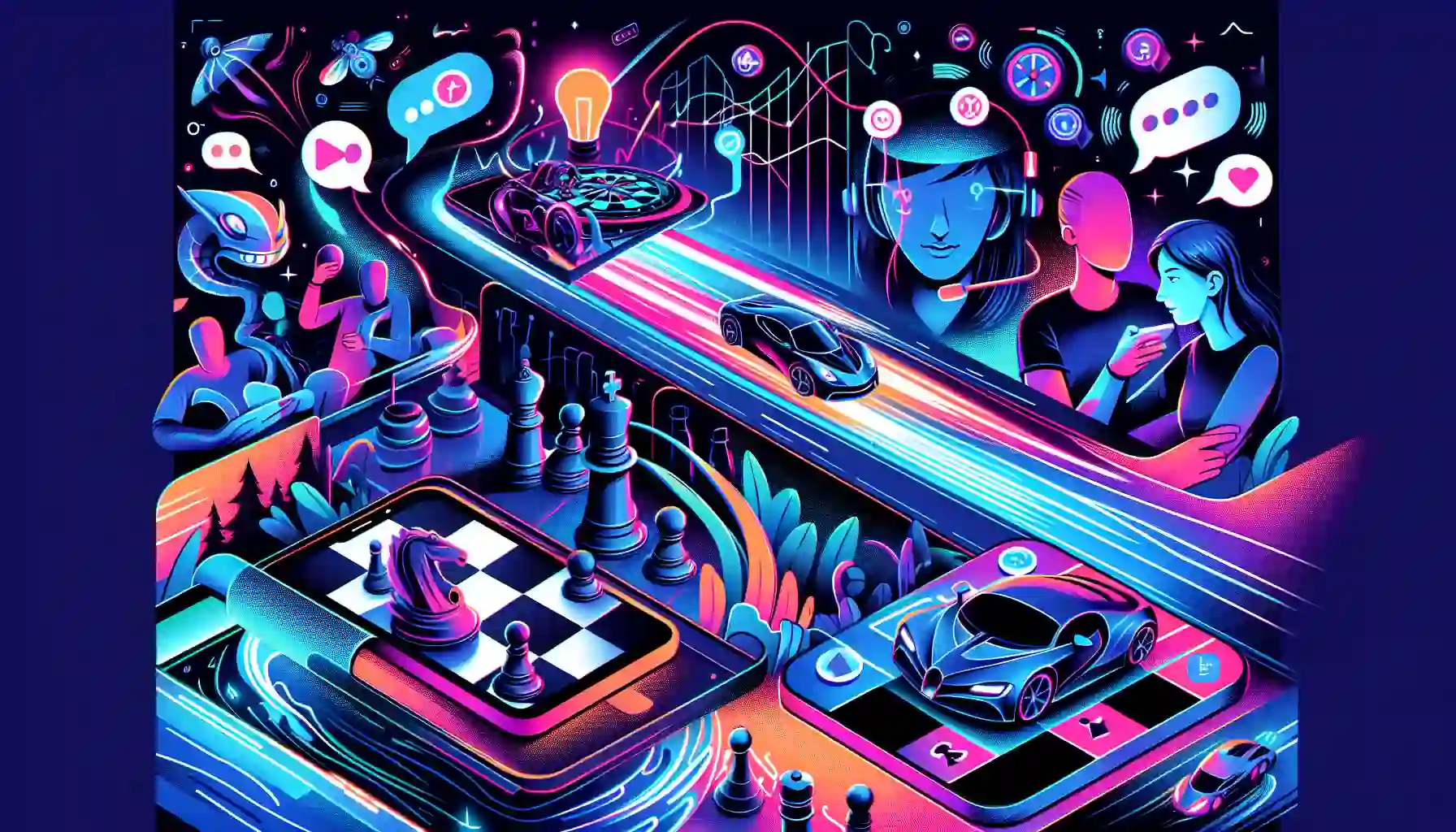 Fun and engaging game modes illustration, available for the entire gaming community 