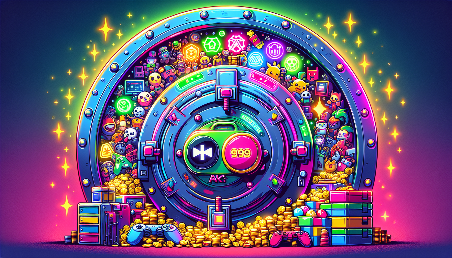 An illustration representing the concept of Game Vault and its important features