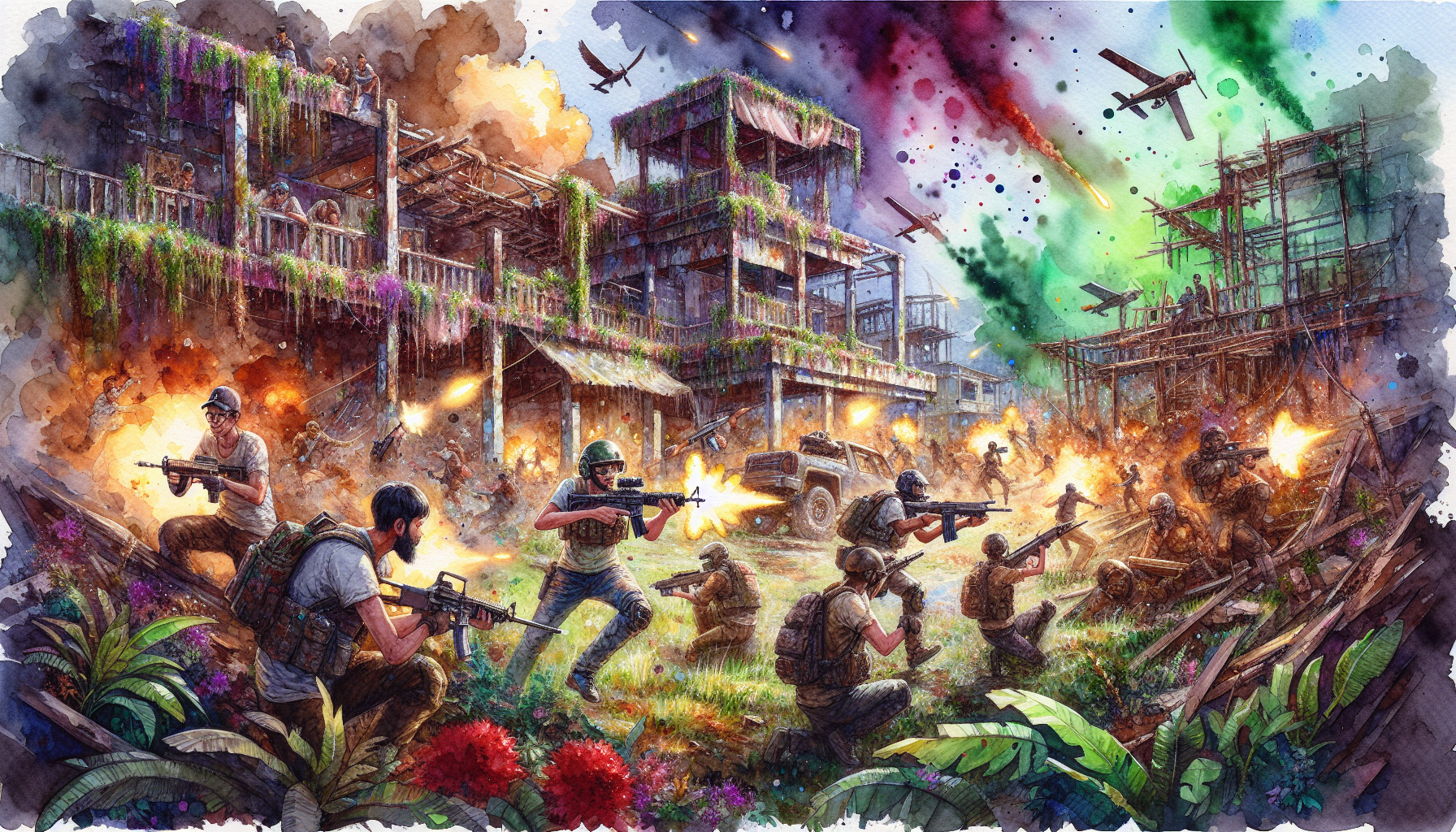An artistic representation of the visual appeal of Free Fire.