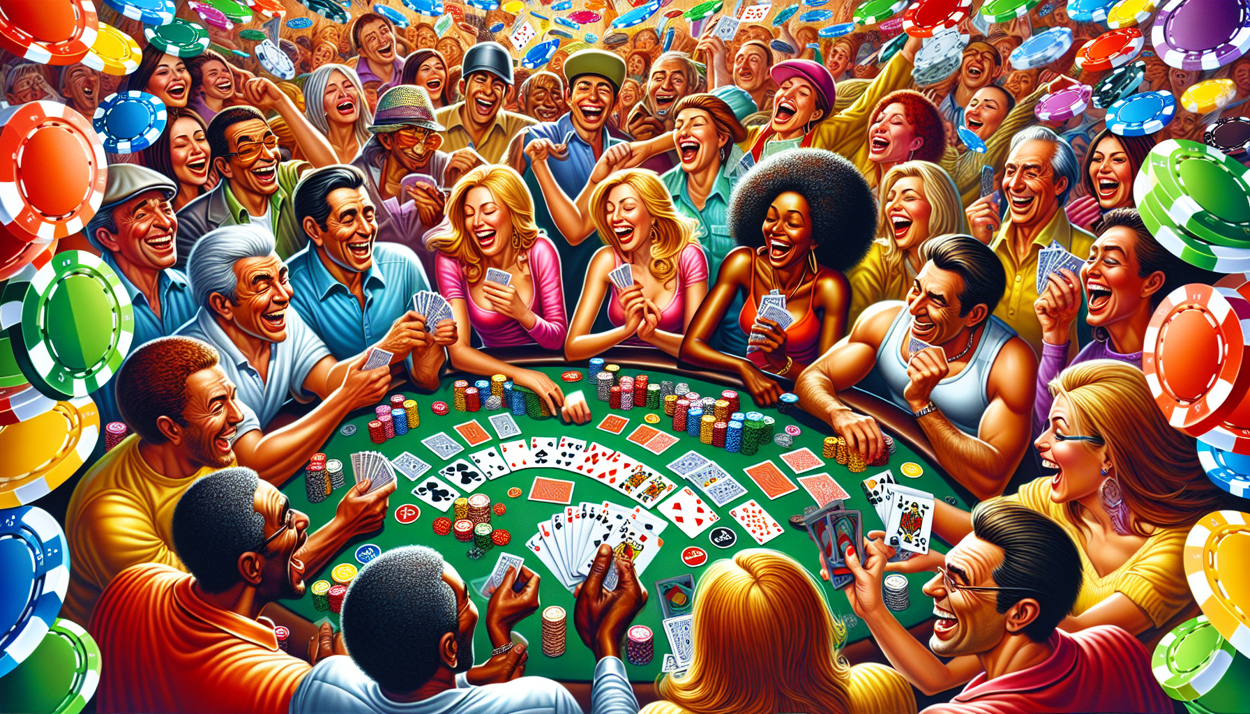 An illustration depicting various card games available in the Rummy Modern app.