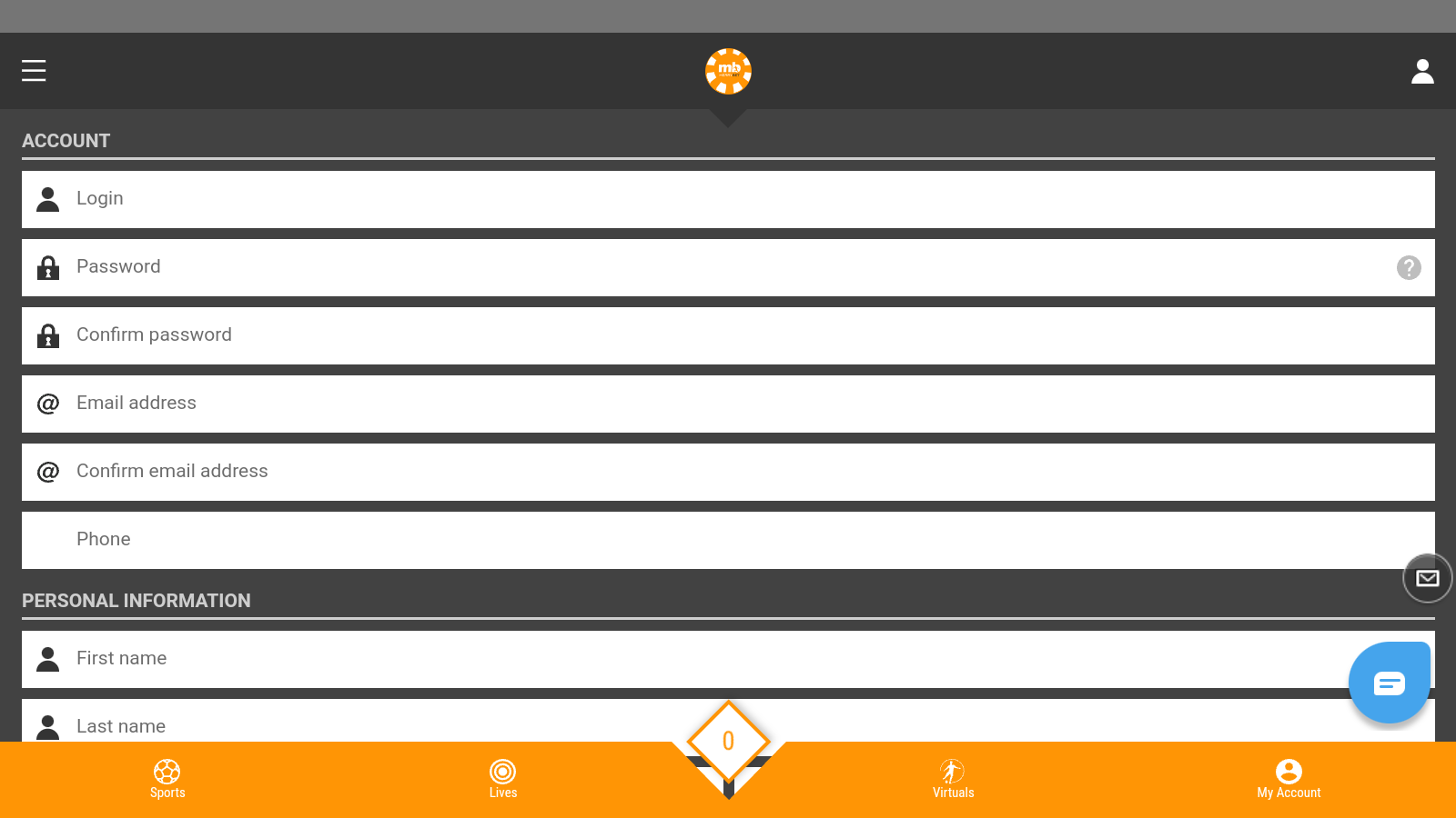 Registration process is very simple