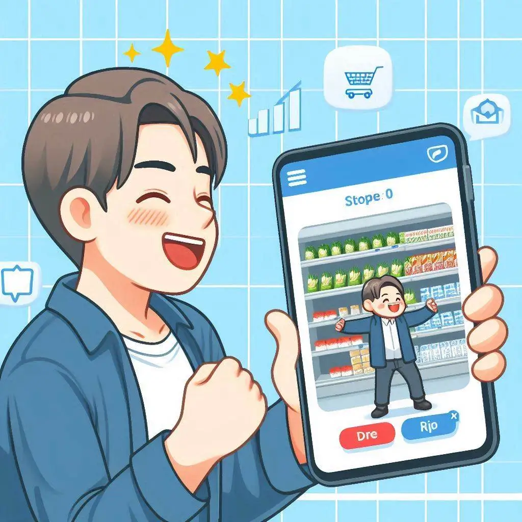 In this game you will restock shelves in your supermarket