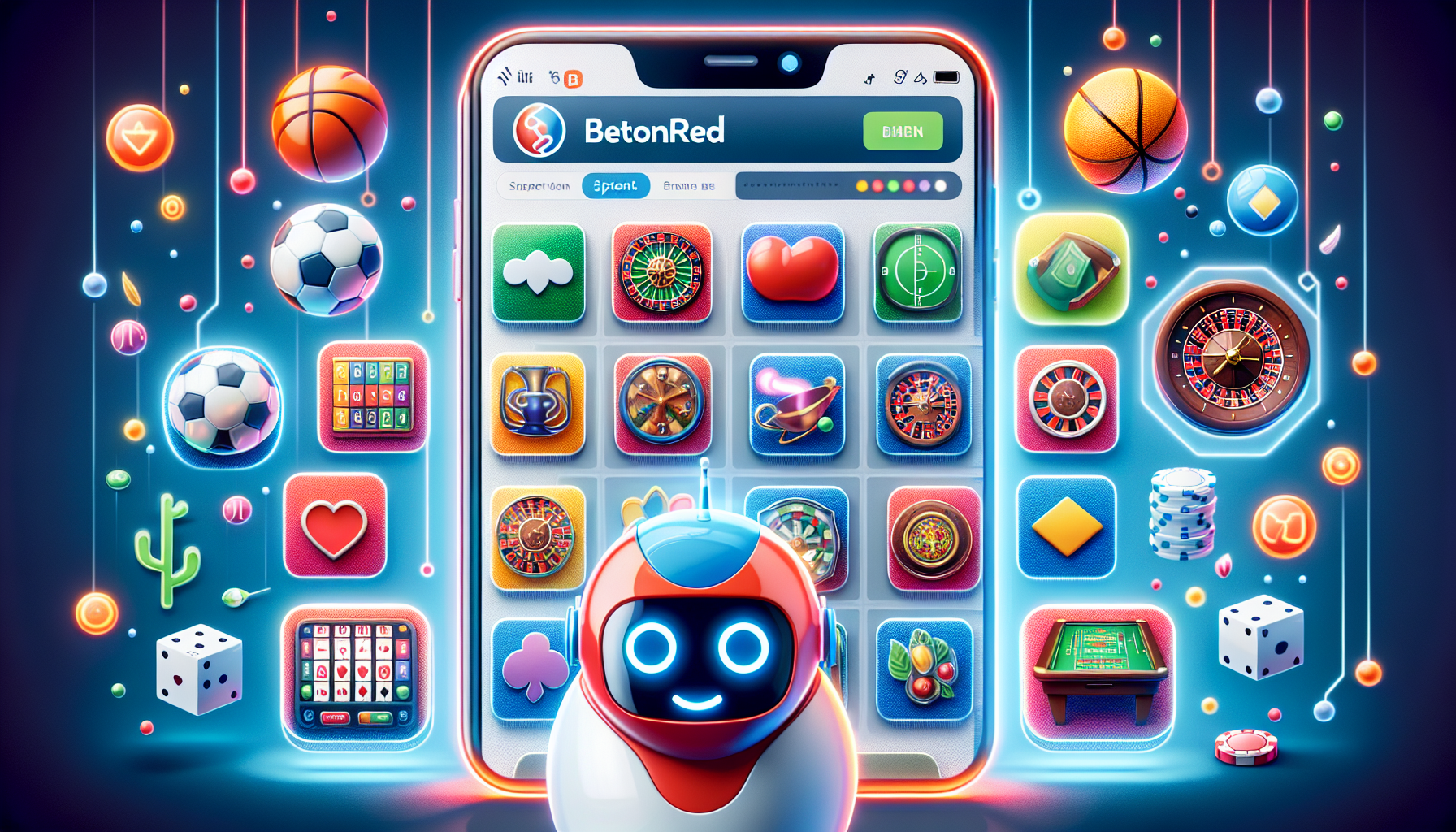 BetOnRed App interface that you can access from your smartphone