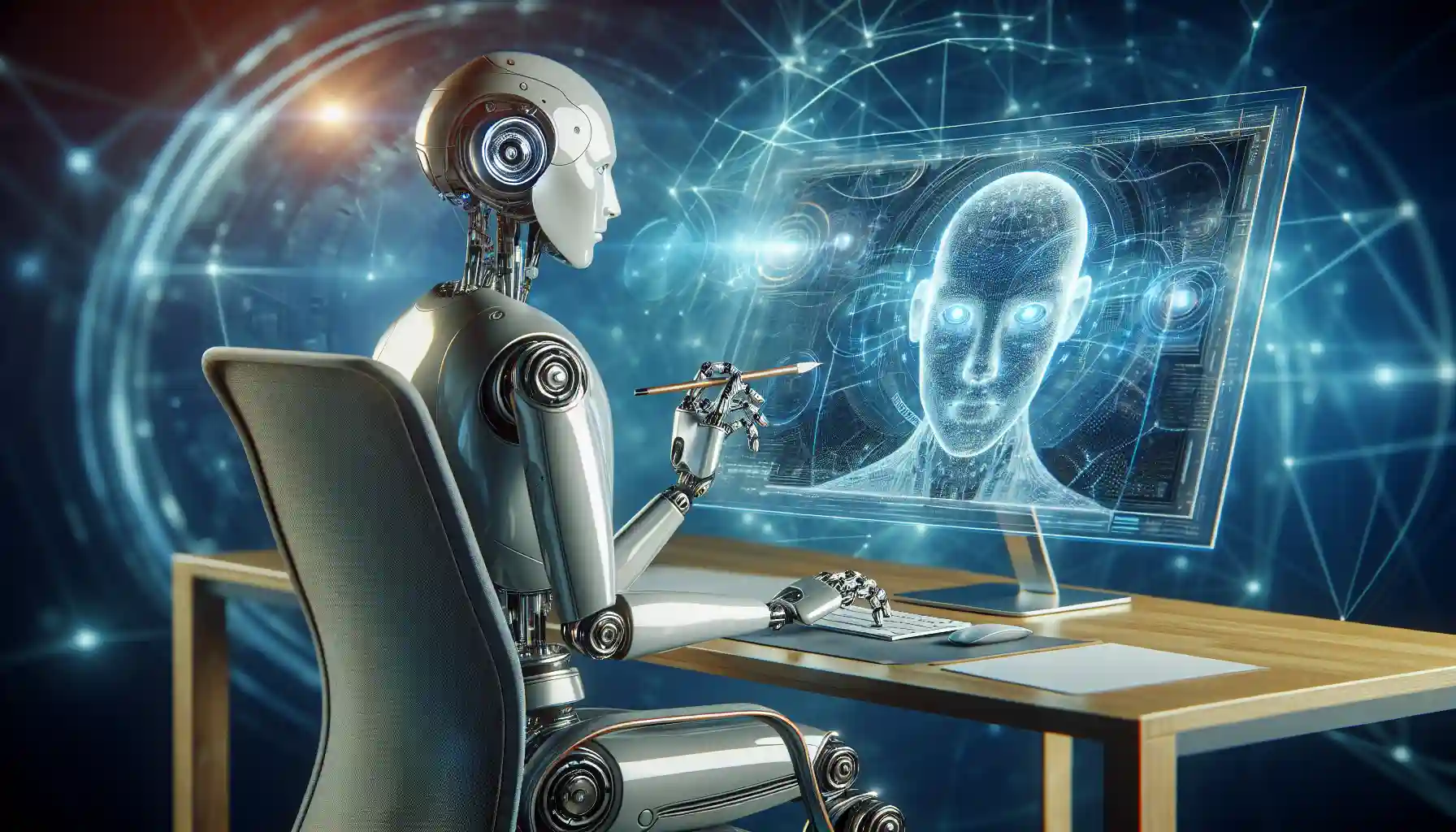 Illustration de la technologie de l'IA dans Photoshop