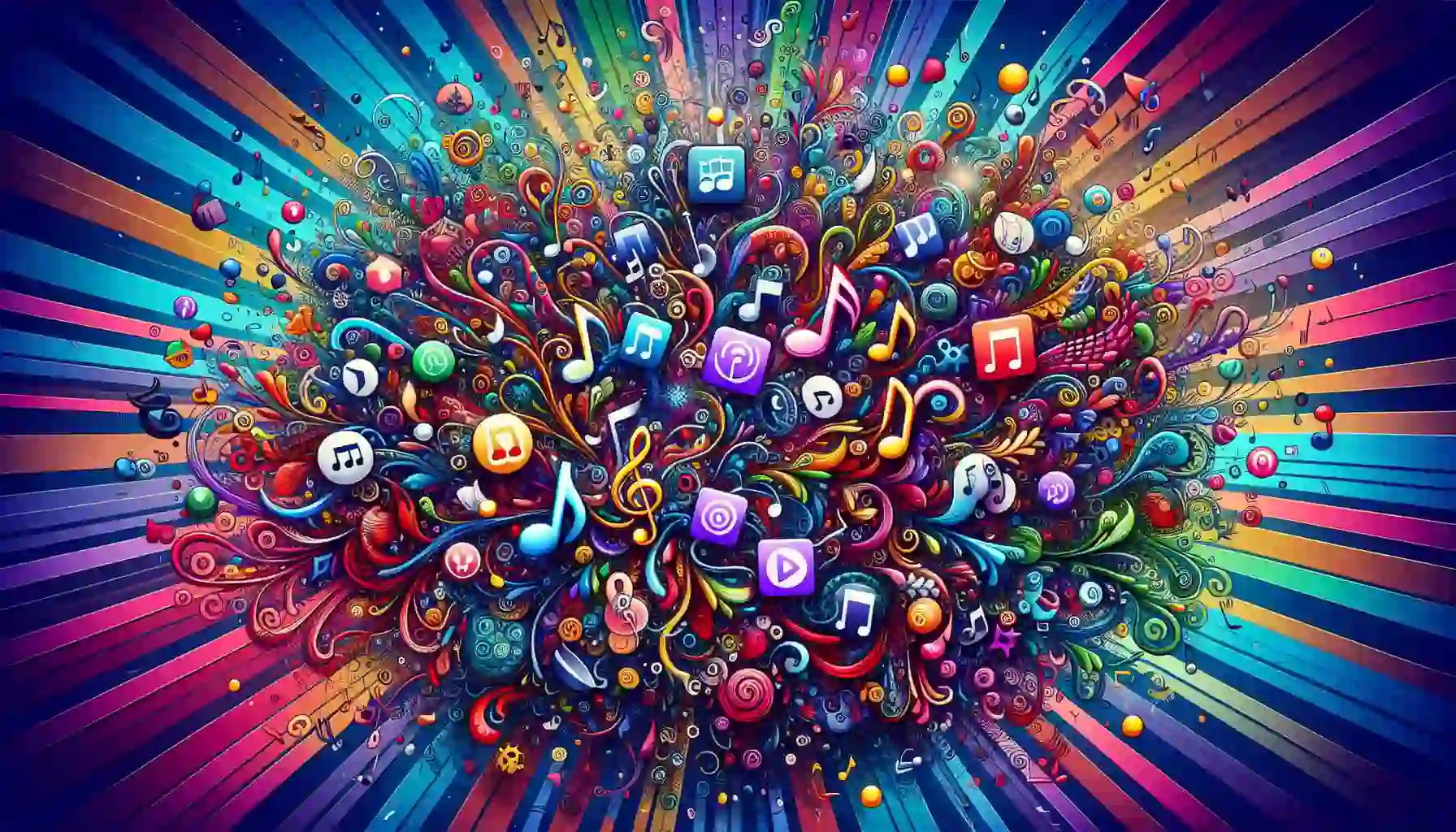 An illustration showcasing podcast integration within the Wynk Music app.