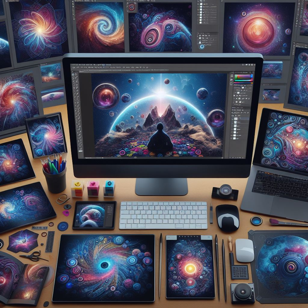 Numerous filters, and other tools to edit photos or other images