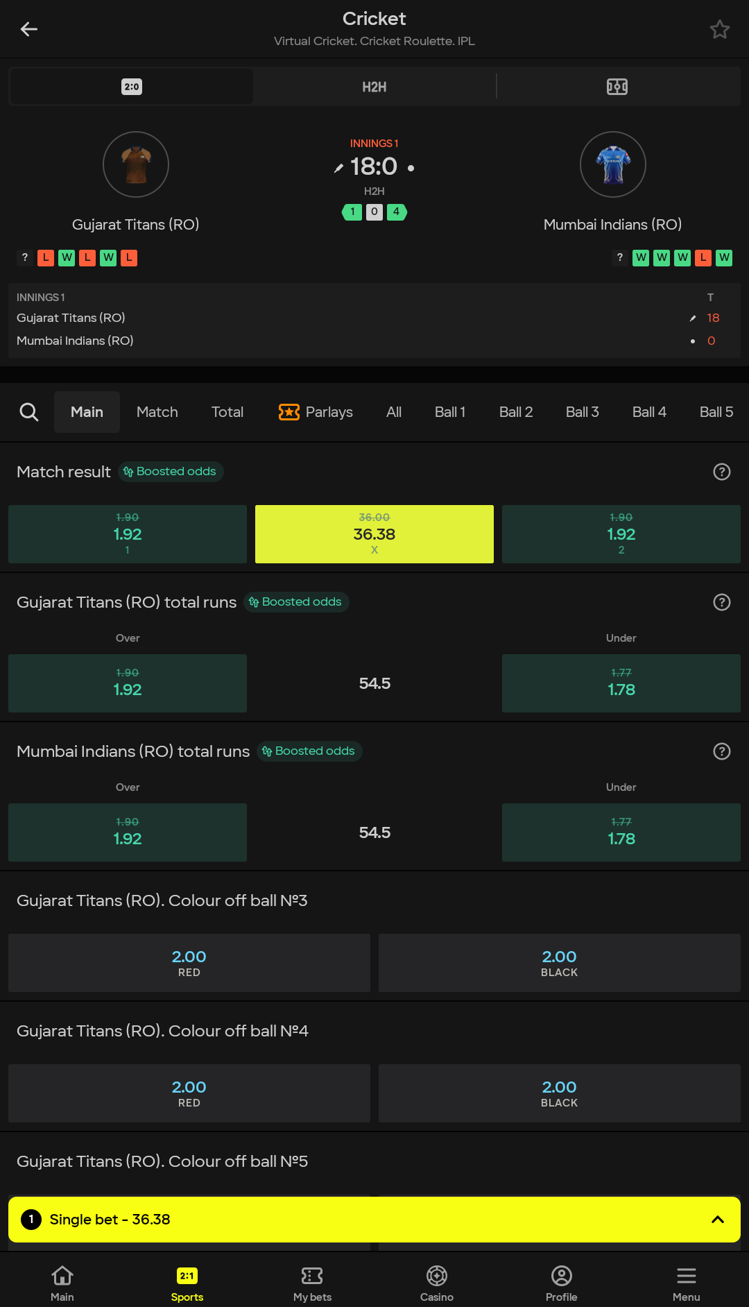 Illustration of the user-friendly interface of Parimatch app and Parimatch mobile website