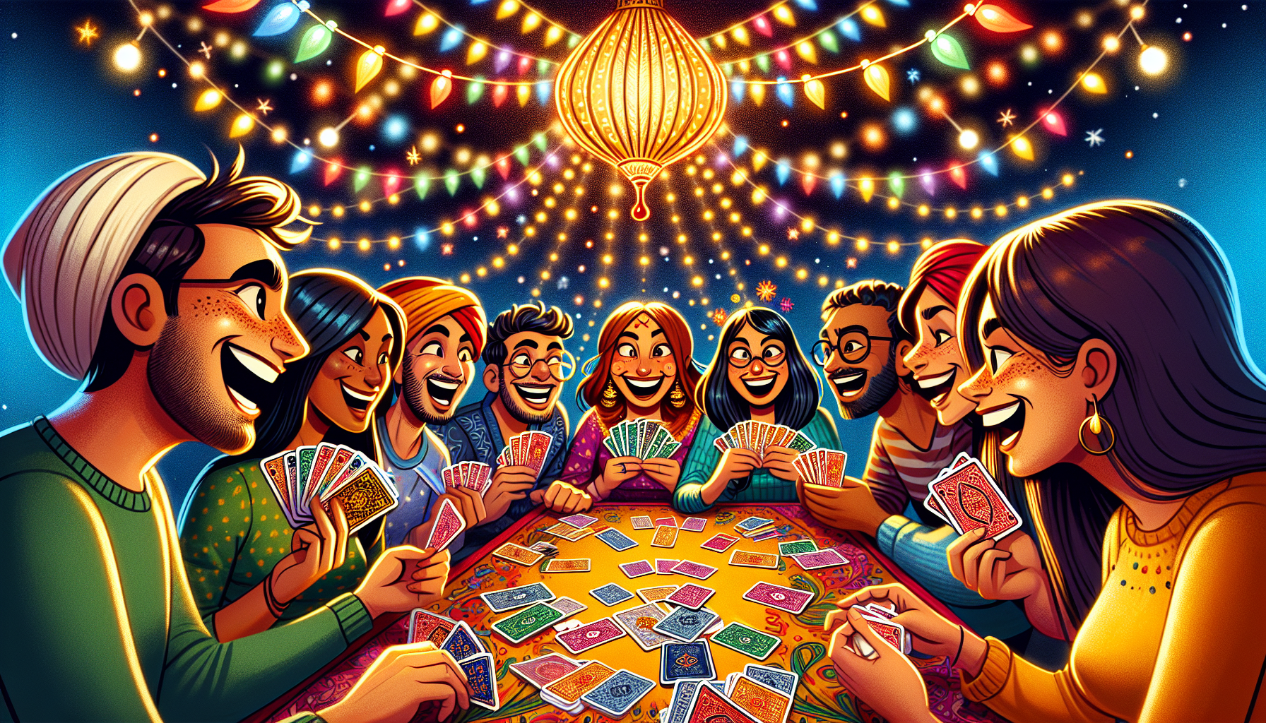 An illustration representing the excitement of playing Rummy Gold.