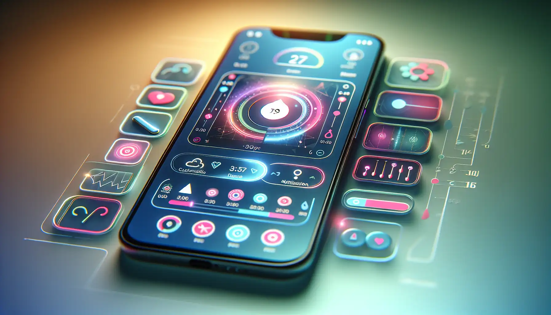 An illustration of customizable alerts on a smart device.