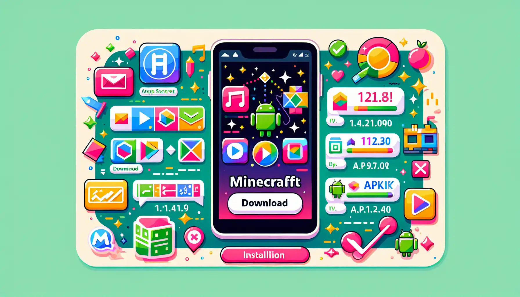 A visual guide on how to install Minecraft 1.21.30 APK on Android devices.