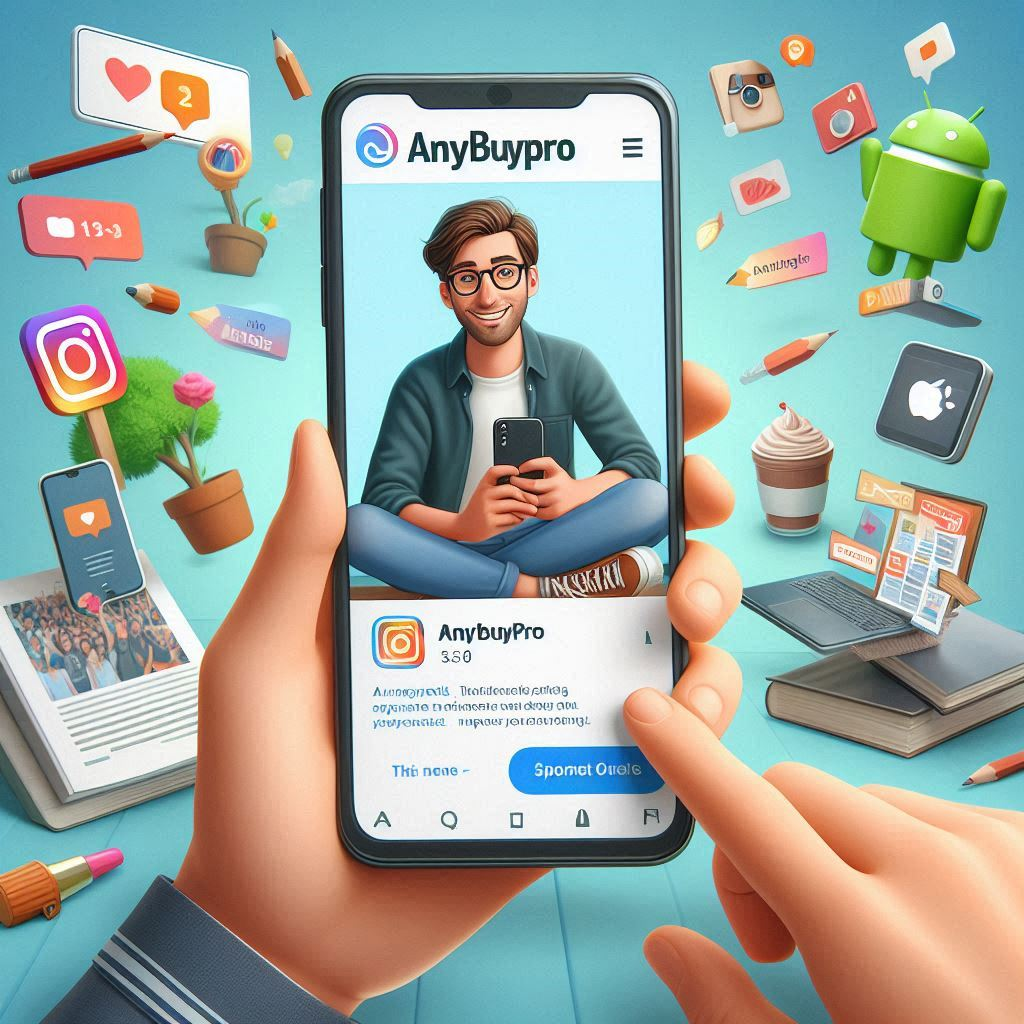 Download Anybuypro APK mod for Android from freesoft.net to promote your Insta account