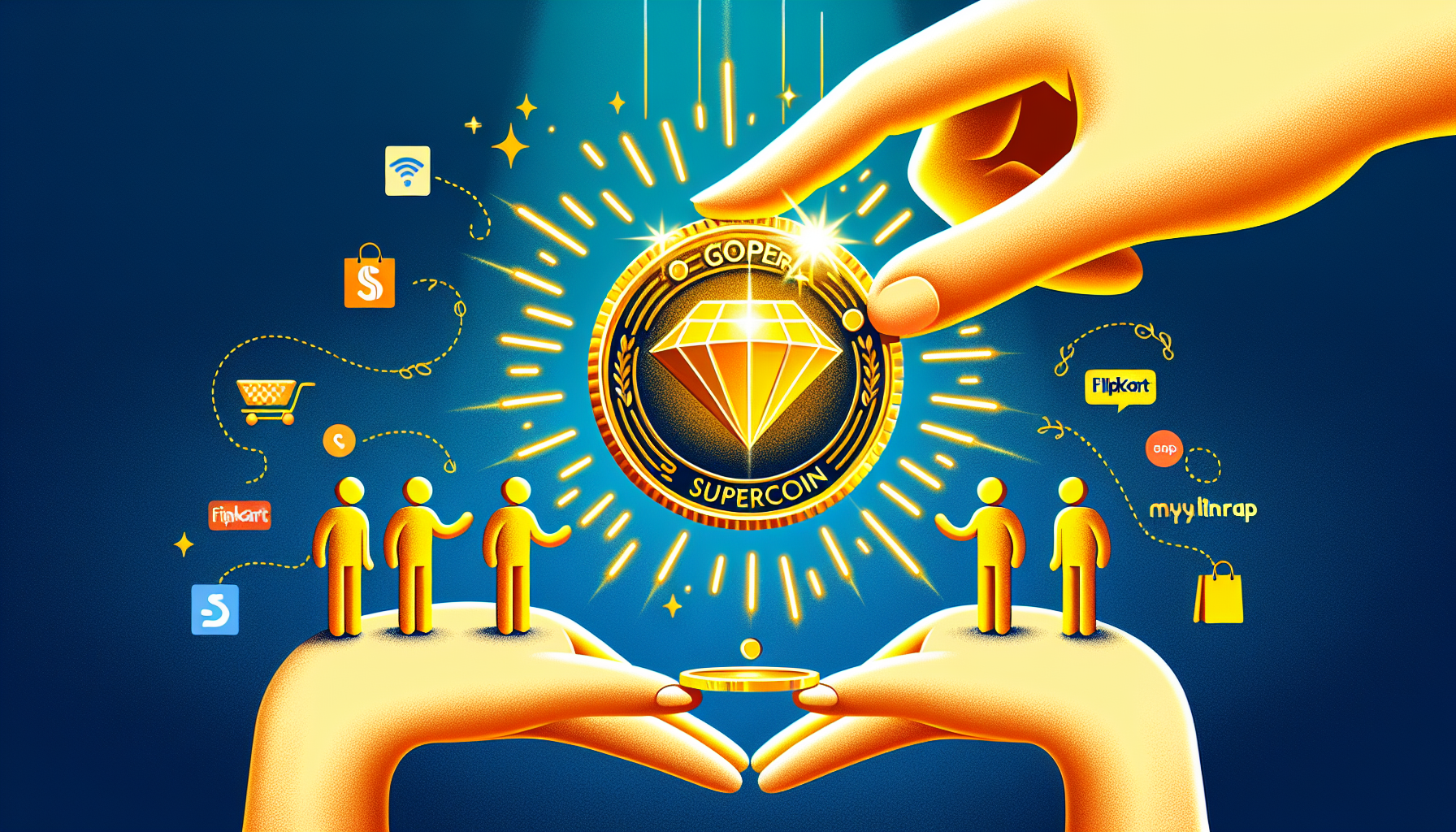 Illustration of Shopsy's SuperCoin rewards program