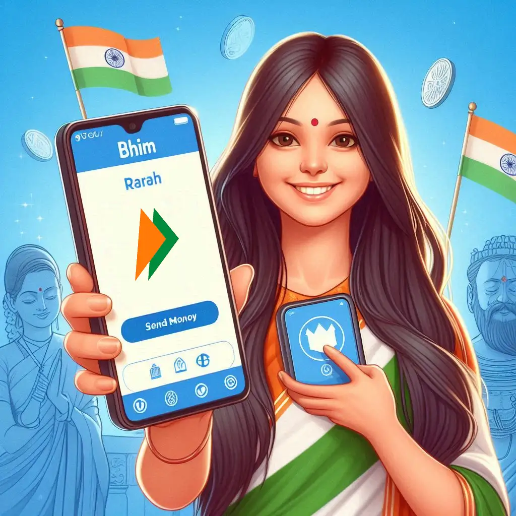 Install BHIM app to send money to friends or merchants