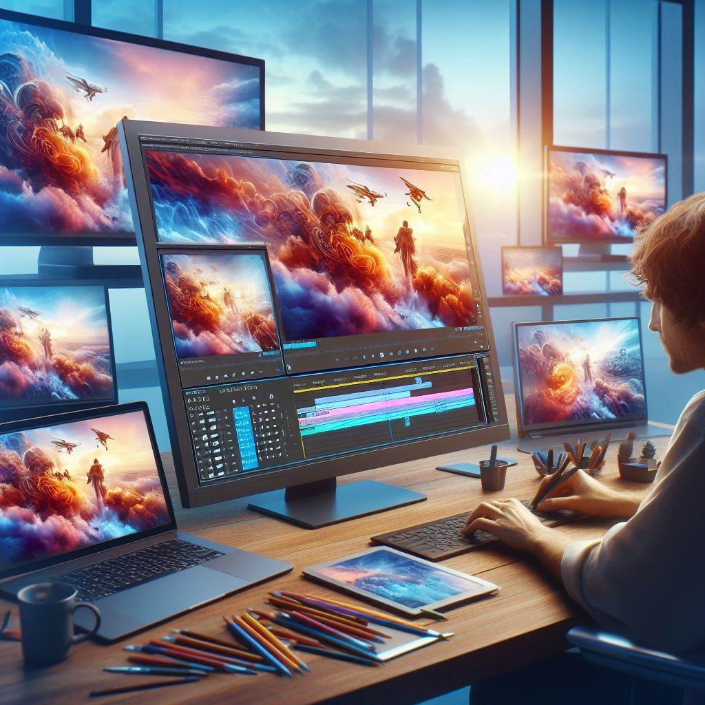 Install and sign into your Adobe ID on 2 PCs for creating a video content on both of them: Win and Mac version