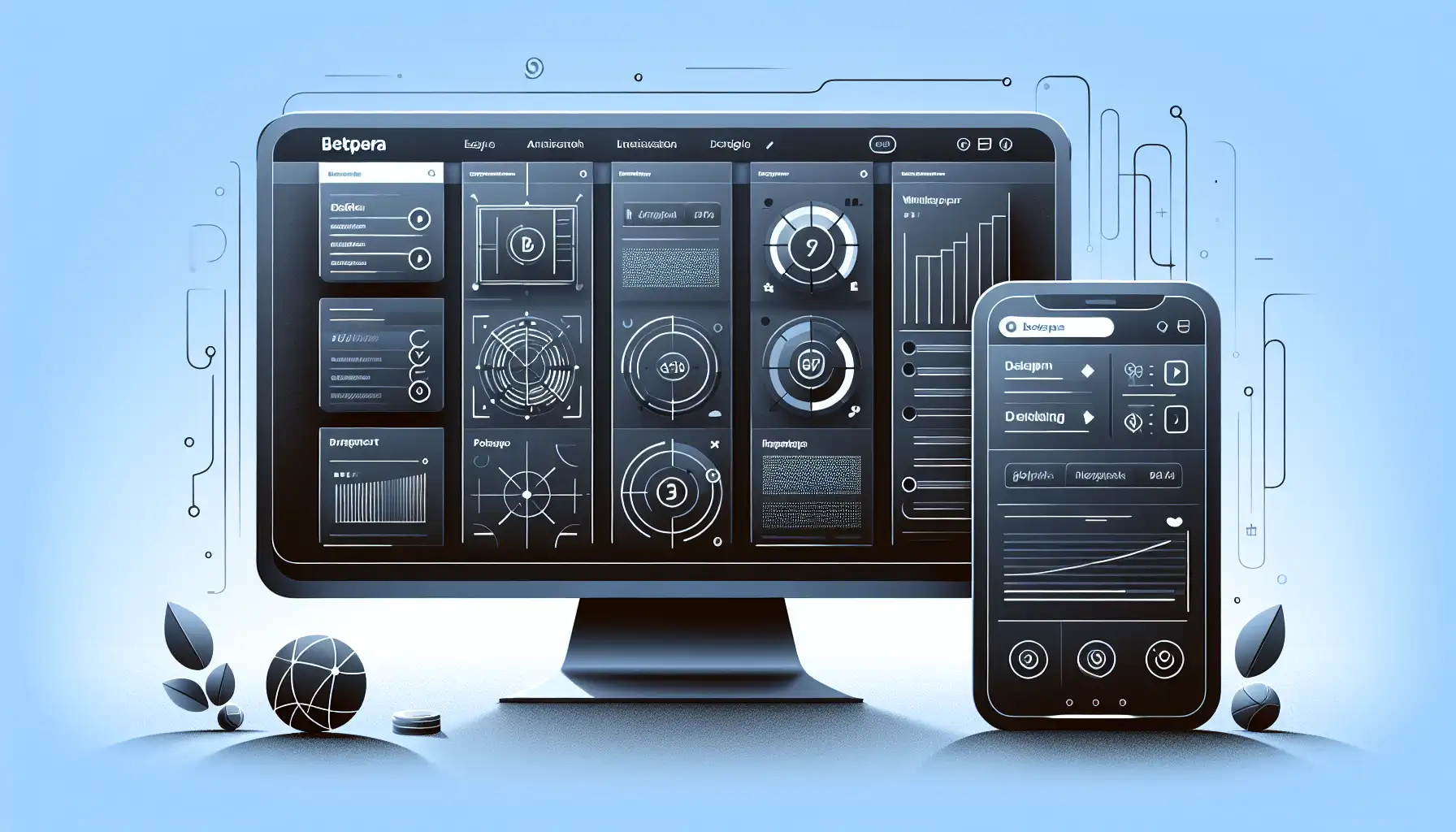 Illustration of a user-friendly interface for football predictions
