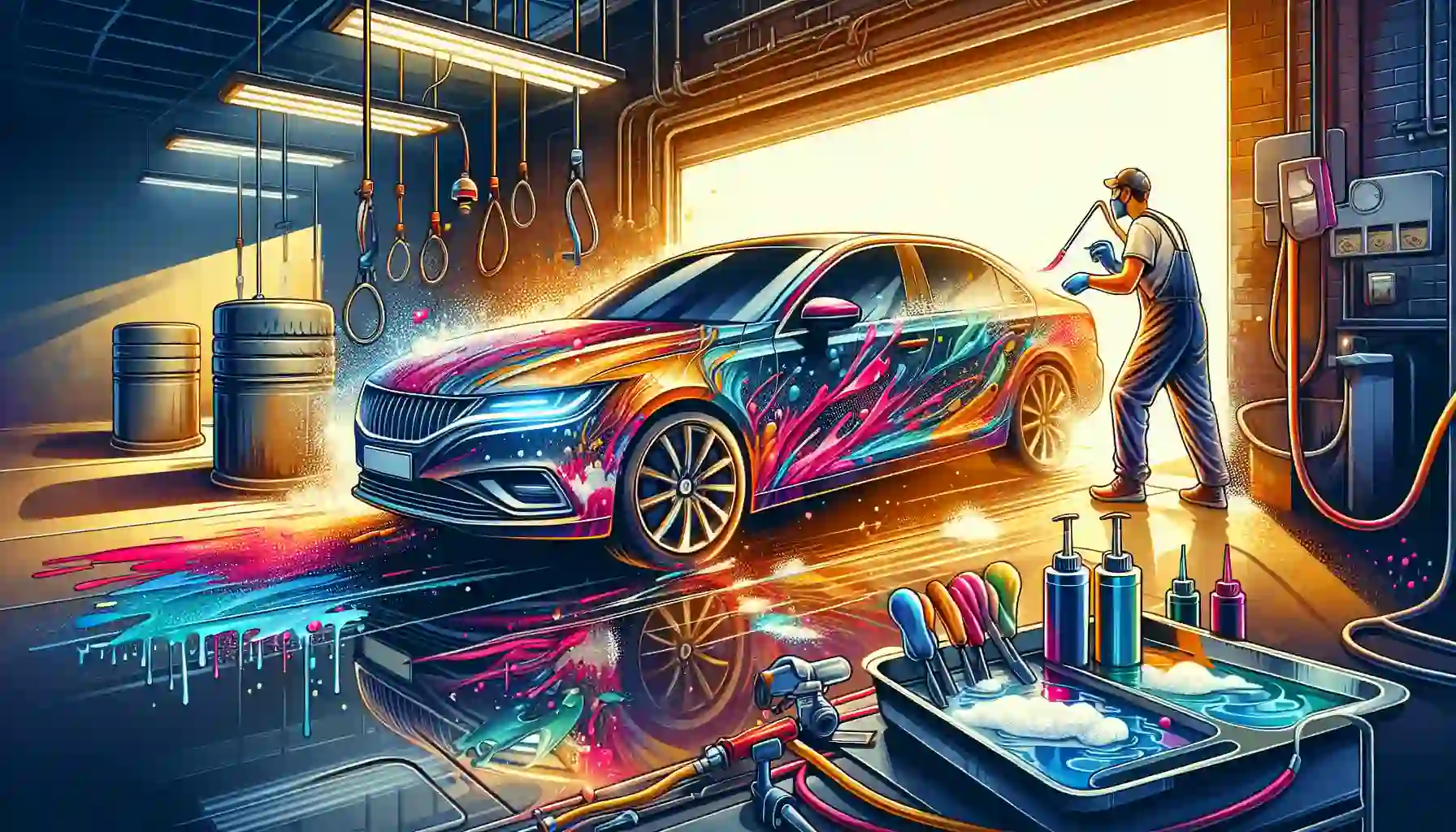 Repair, modify, paint and wash cars before selling. The game has 50 cars and countless combinations of modifications