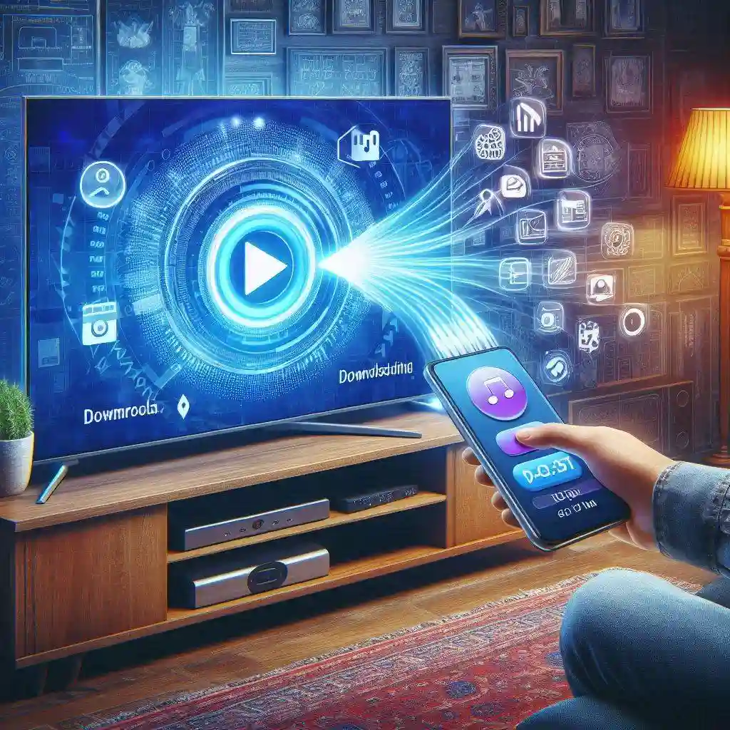 YouTube on an Android TV installation process