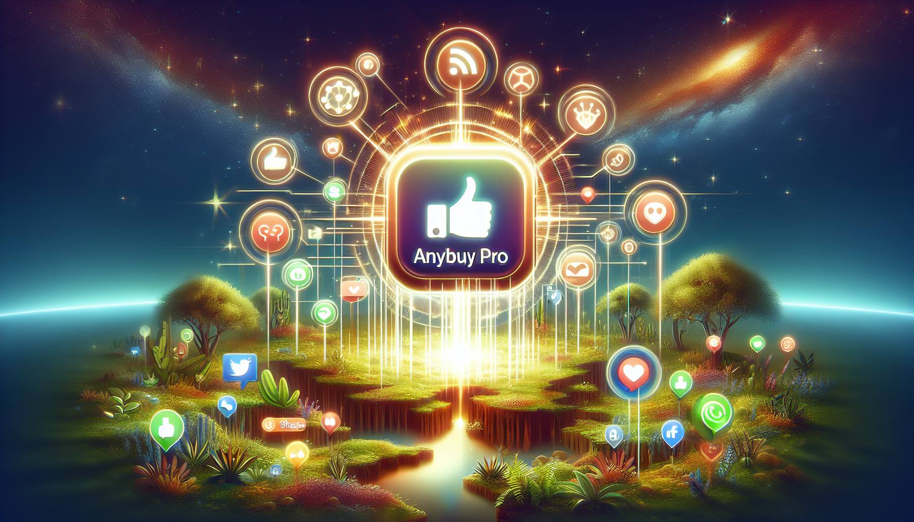 Artistic illustration of digital success and engagement with unlimited free followers