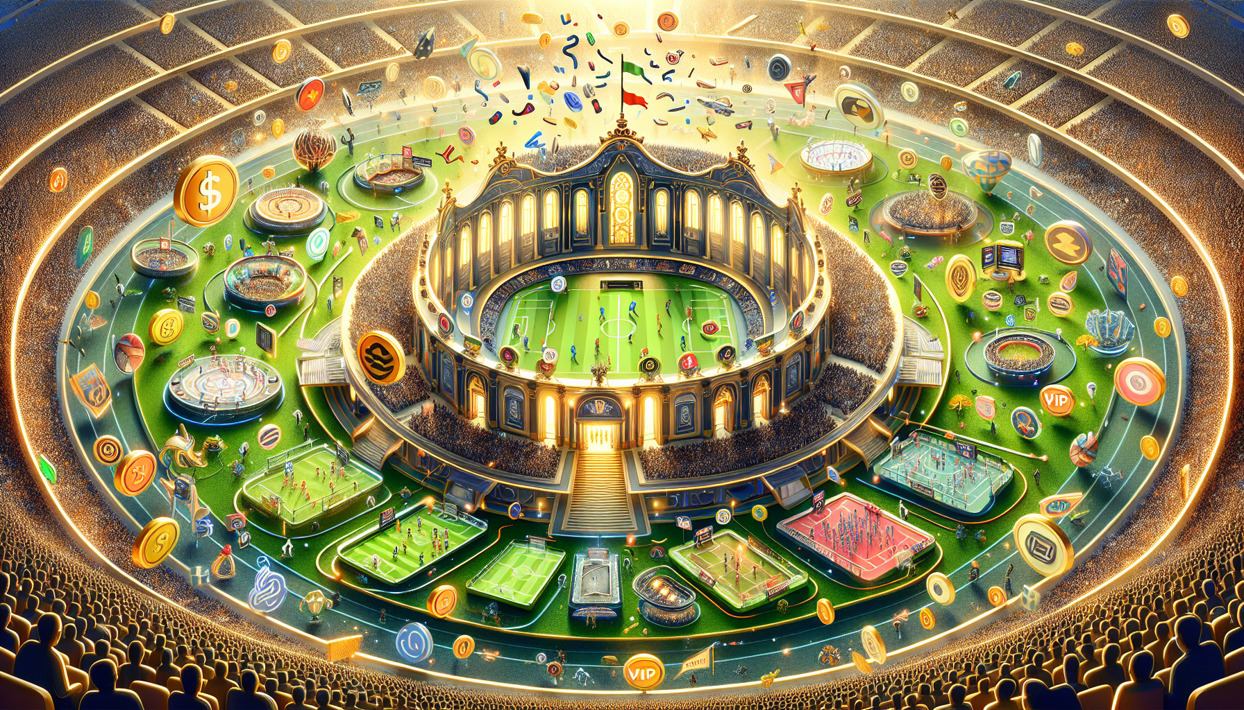 Illustration of VIP tips for multiple sports betting