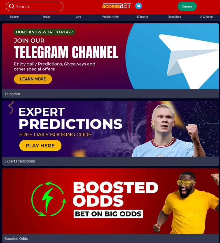 AccessBET app provides various bonuses