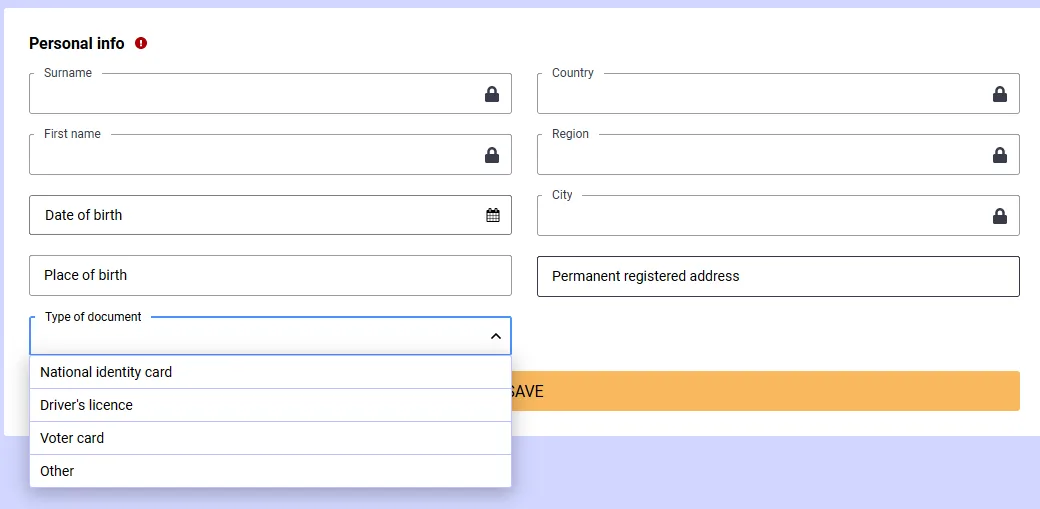 Make sure you uploaded a valid ID in your account to access wagering online