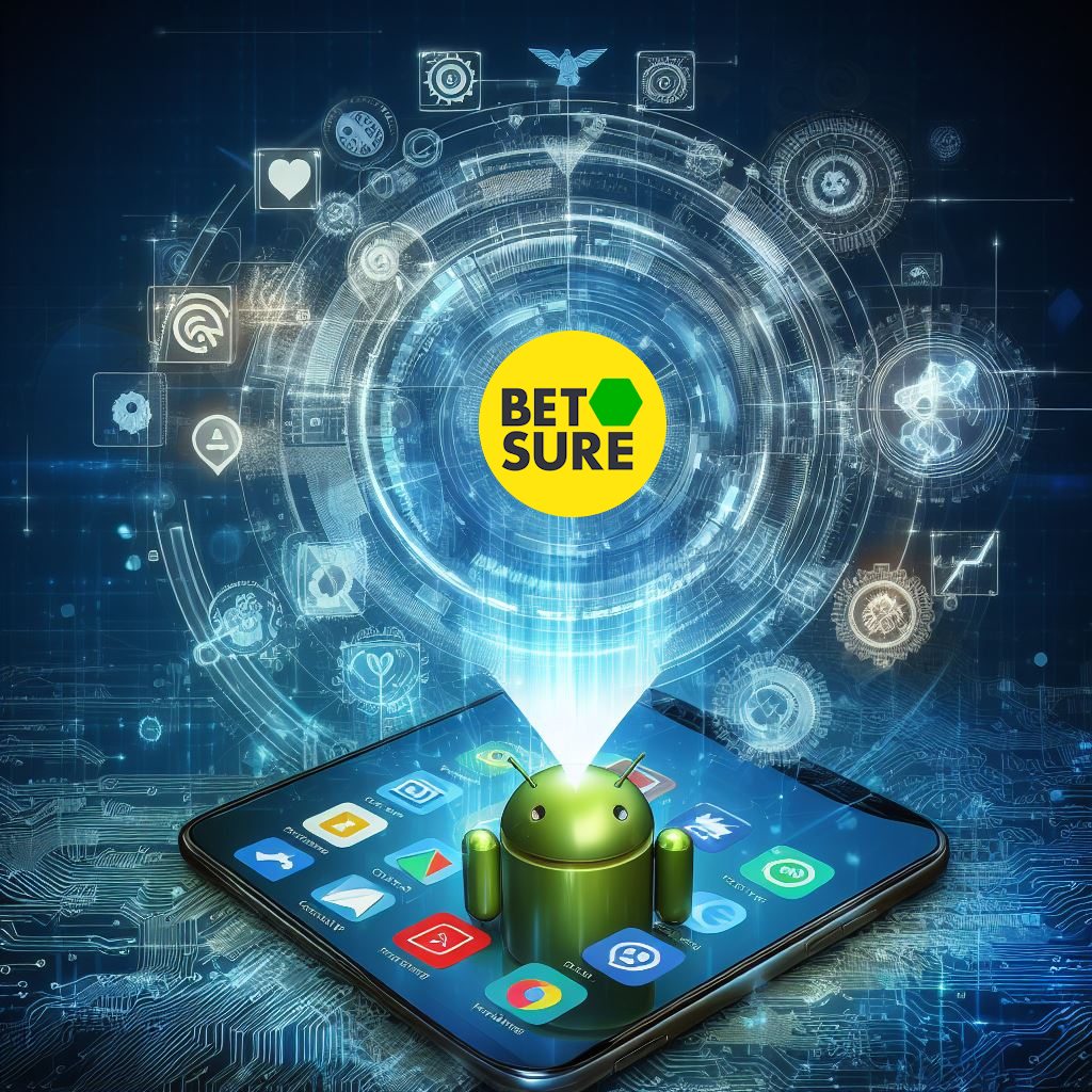 Illustration of a smartphone downloading the Betsure app