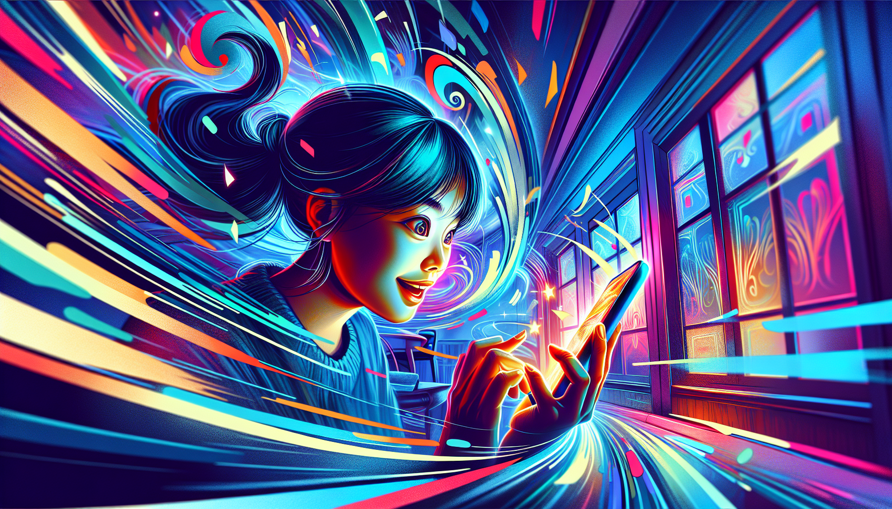 Illustration of a user placing a bet and playing casino games on the Melbet app with excitement
