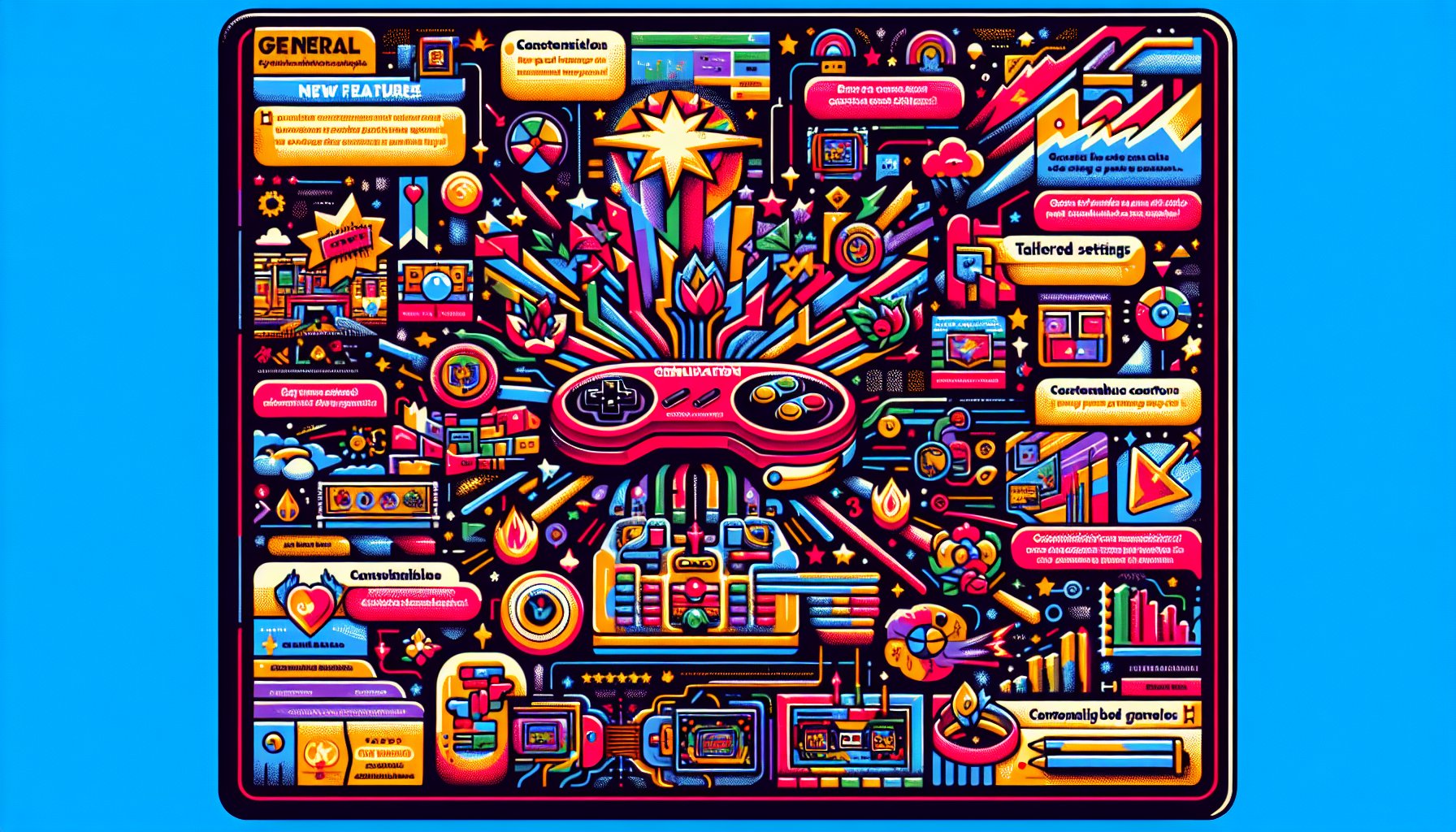 An illustration showcasing unique features of AetherSX2.