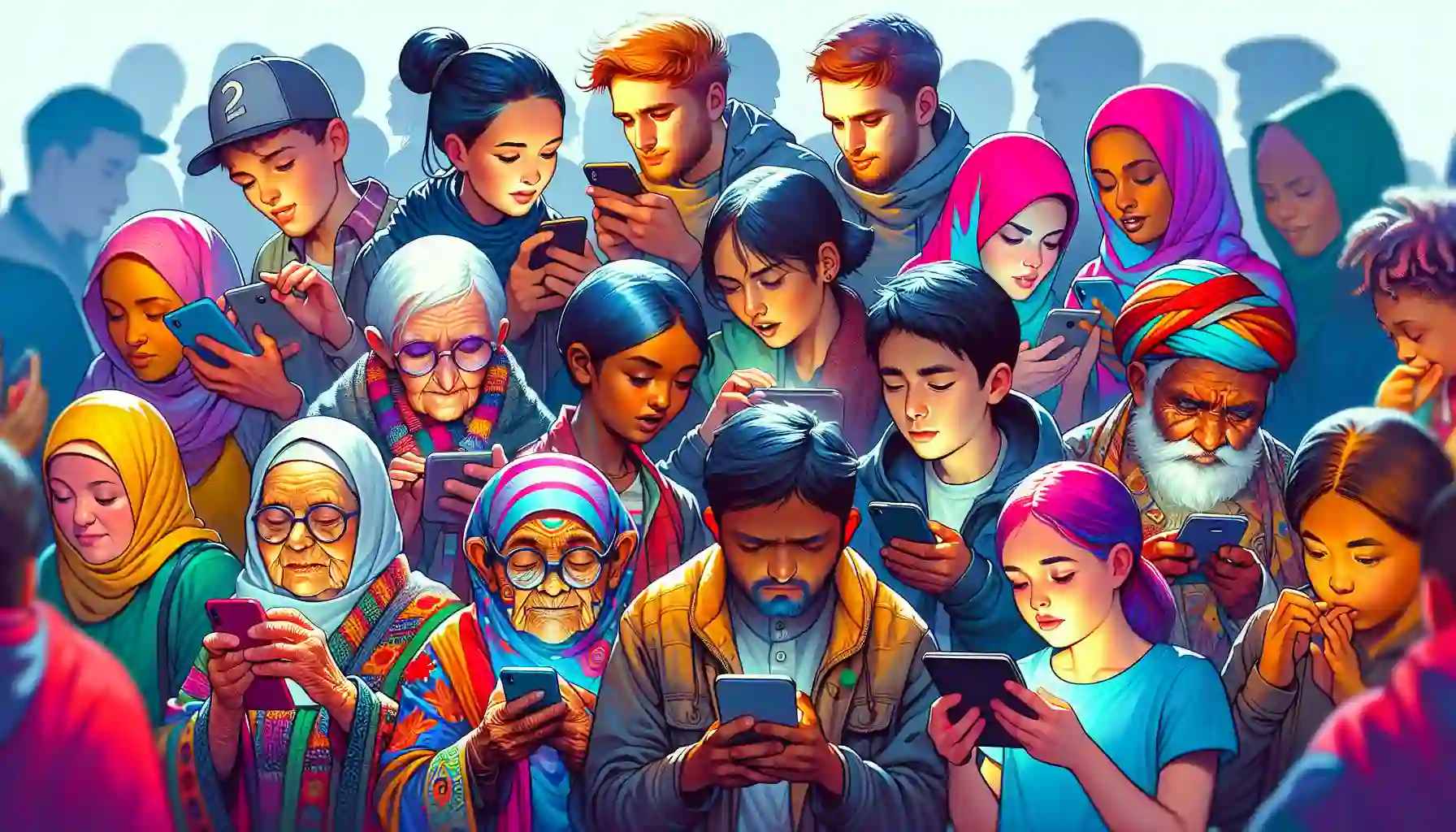 Illustration of a vibrant and diverse community of gamers using TapTap APK