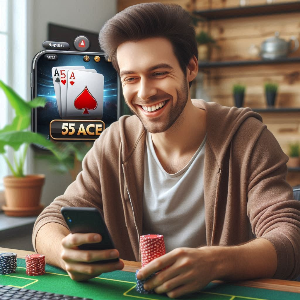 55 ACE application gives you access to numerous games of chance