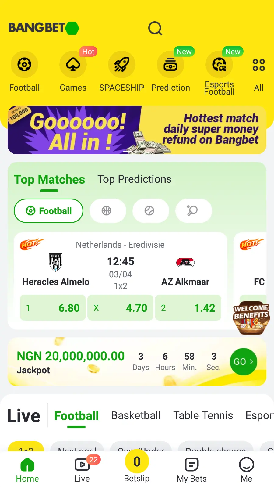 Illustration of a smartphone with Bangbet app interface