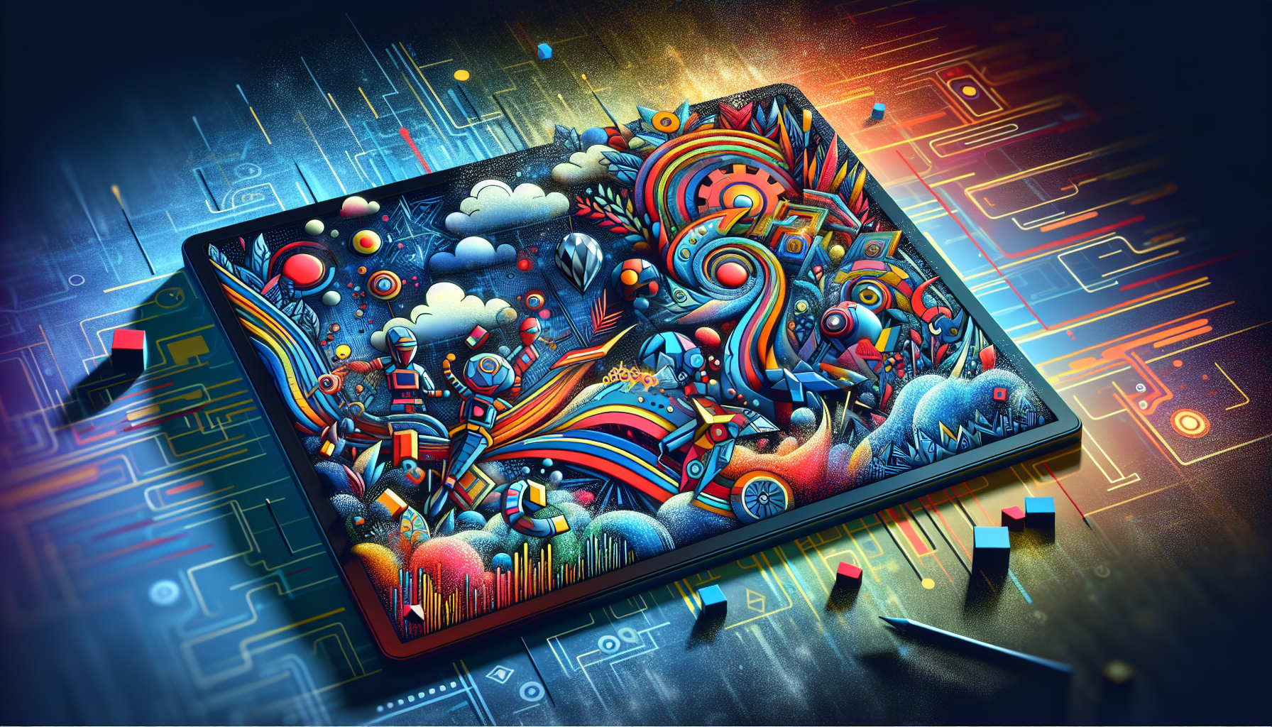 Artistic representation of vibrant and distinct visual elements in XDefiant