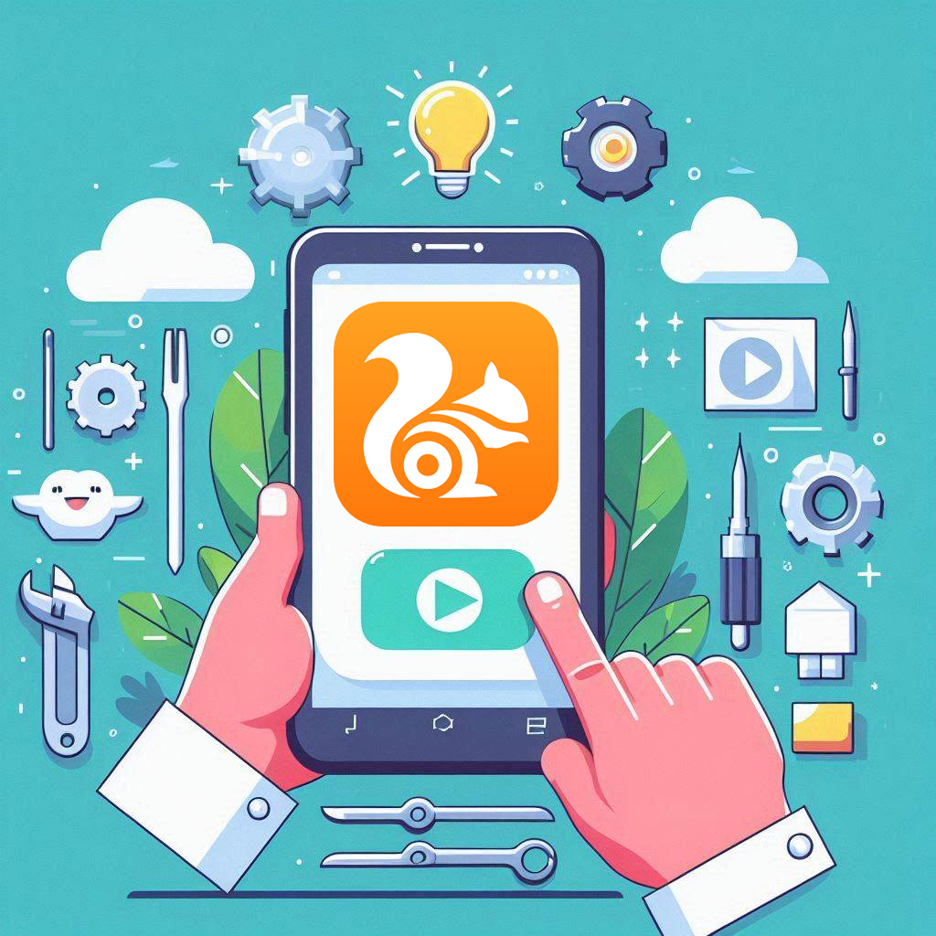 Illustration of downloading and installing process on Android device