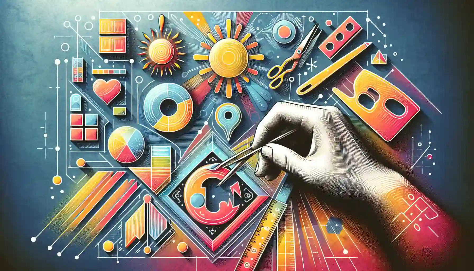 Illustration of essential photos or image editing features and numerous filters in Adobe Photoshop Express