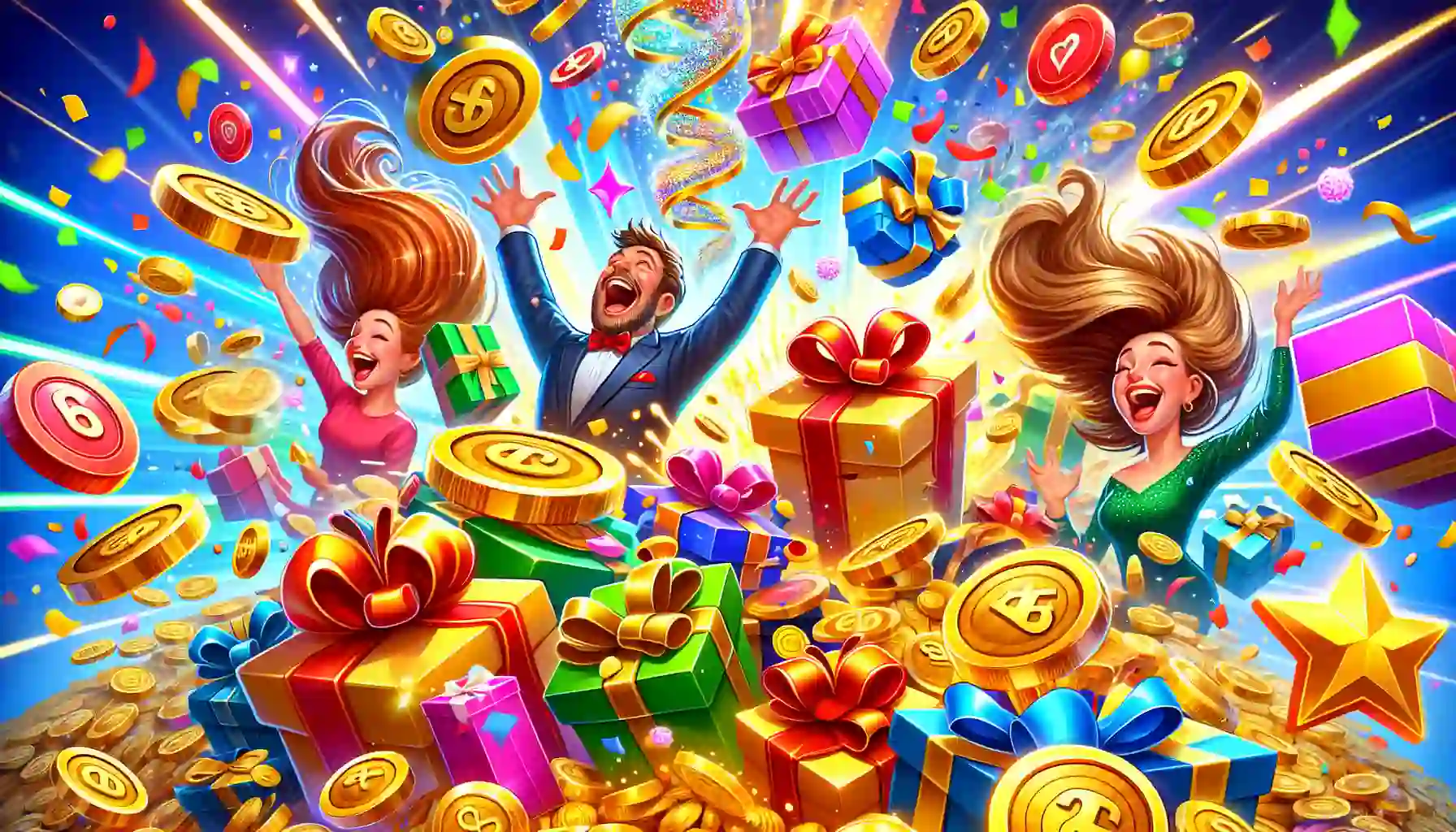 An illustration showing the bonus and reward system in Rummy Gold.