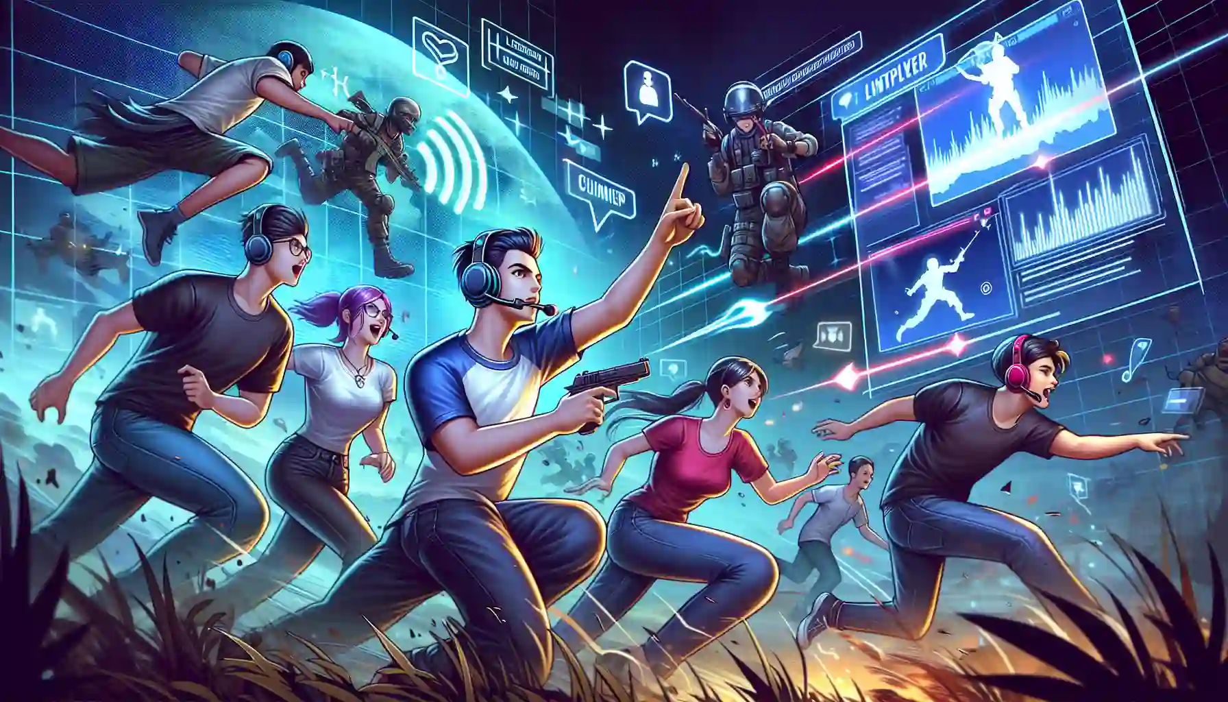 Illustration of multiplayer interaction in PUBG MOBILE LITE