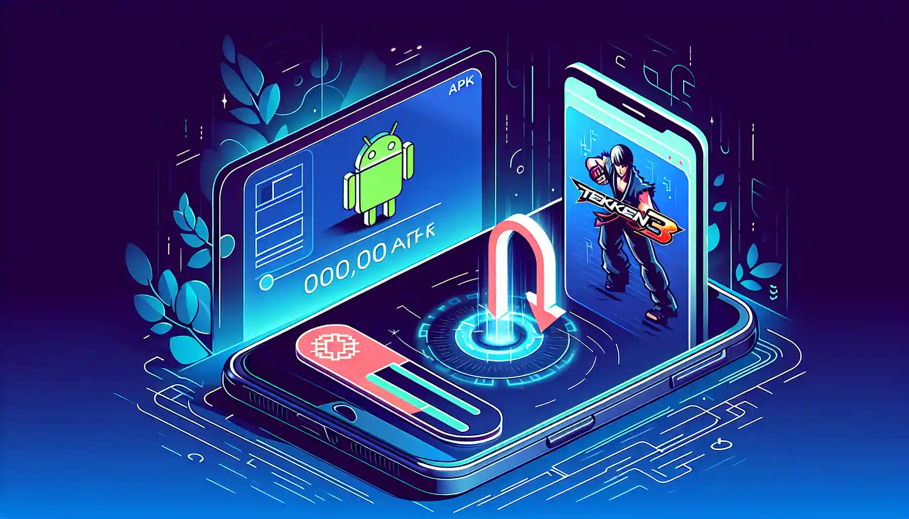 Tekken 3 APK download process on an Android device