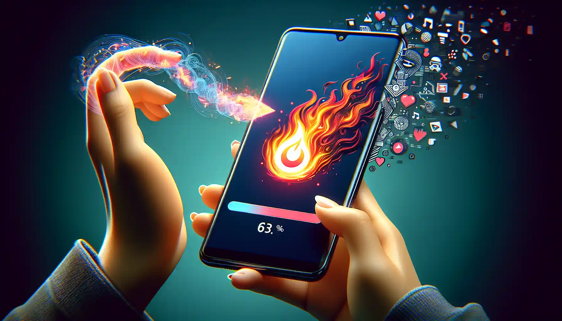 Illustration of downloading Free Fire MAX from FreeSoft