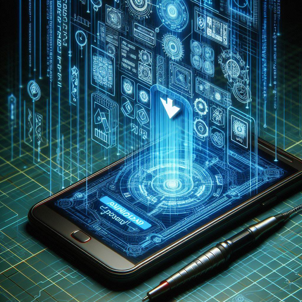 Illustration of adding shortcut to the home screen and the app installation for Android phone