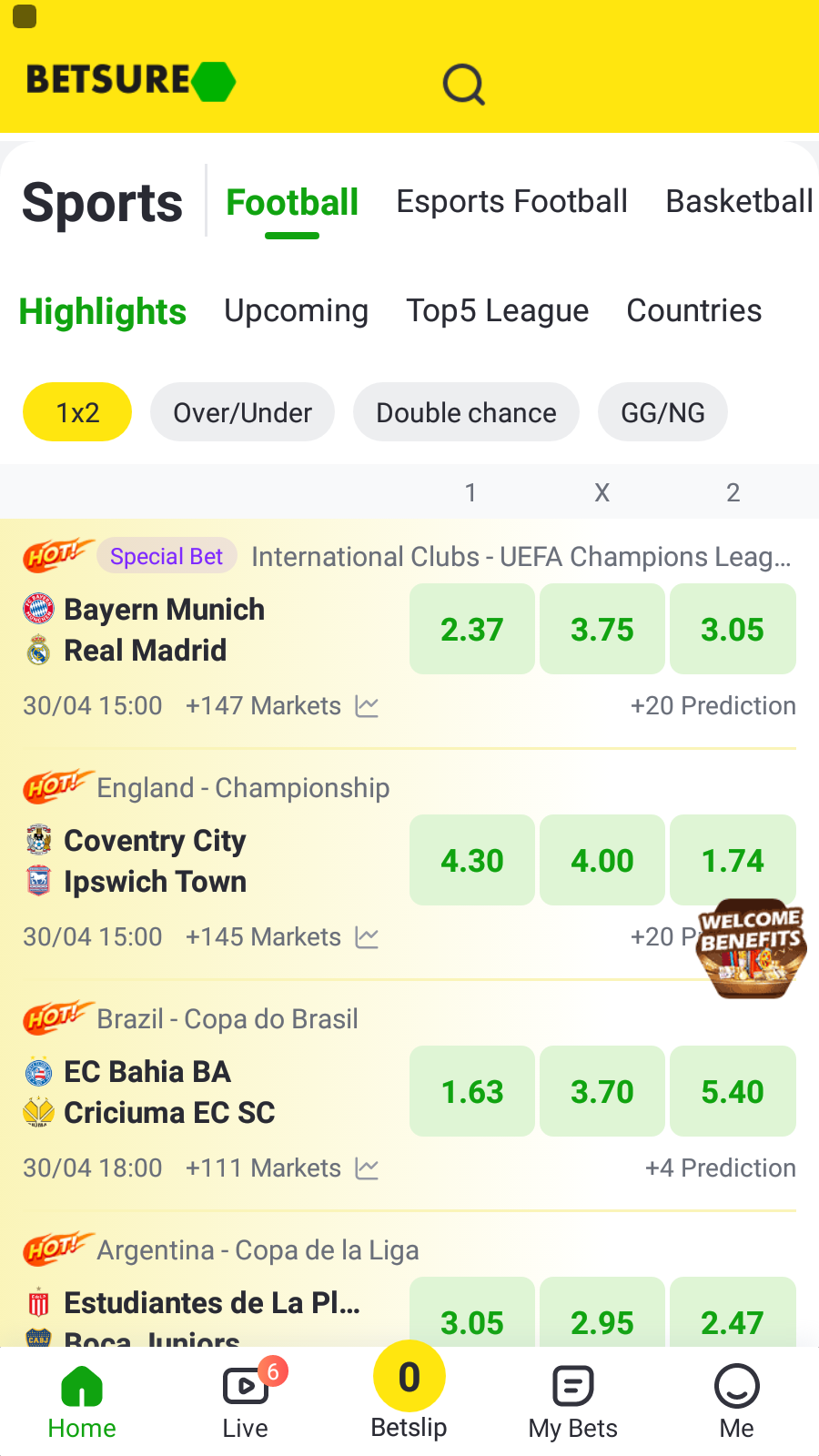 Intuitive interface ensures seamless betting experience