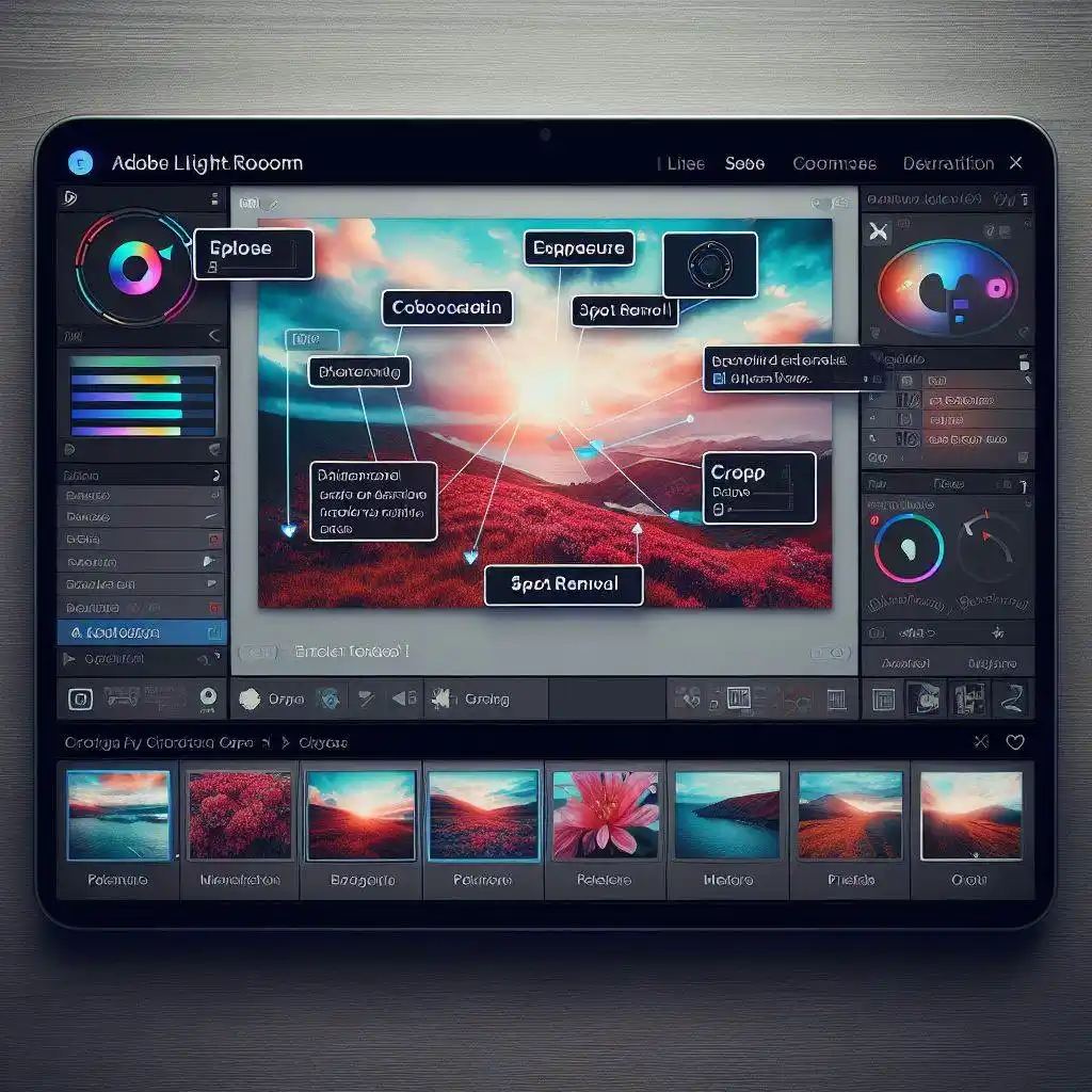 Lightroom software offers lots ot instruments to create, organize and edit photos or capture times on both Android and PC