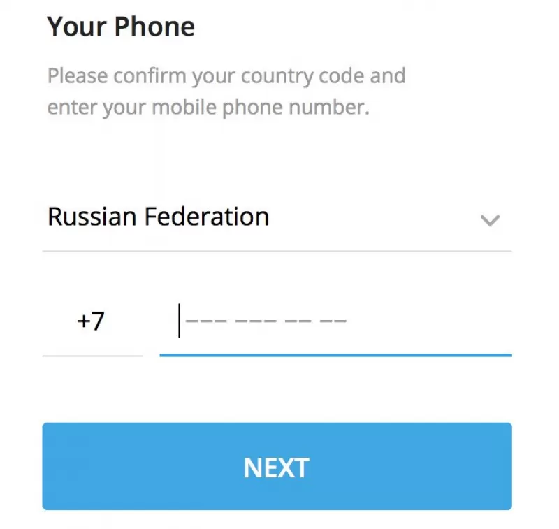 telegram без номера телефона