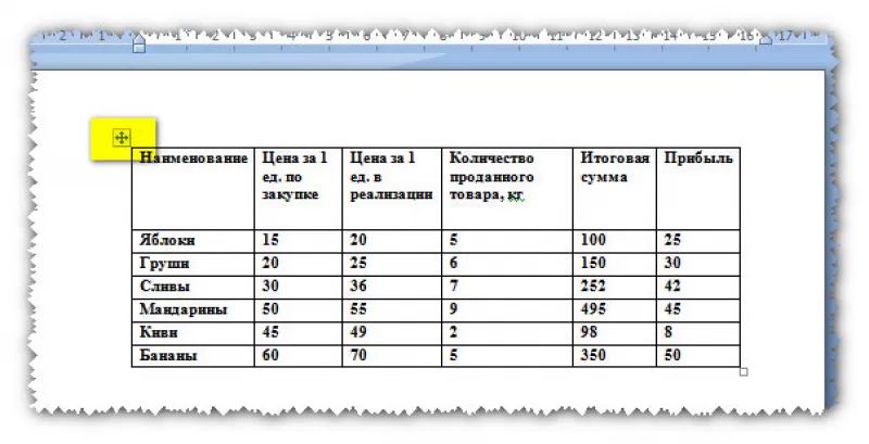 Как документ Word перевести в Excel